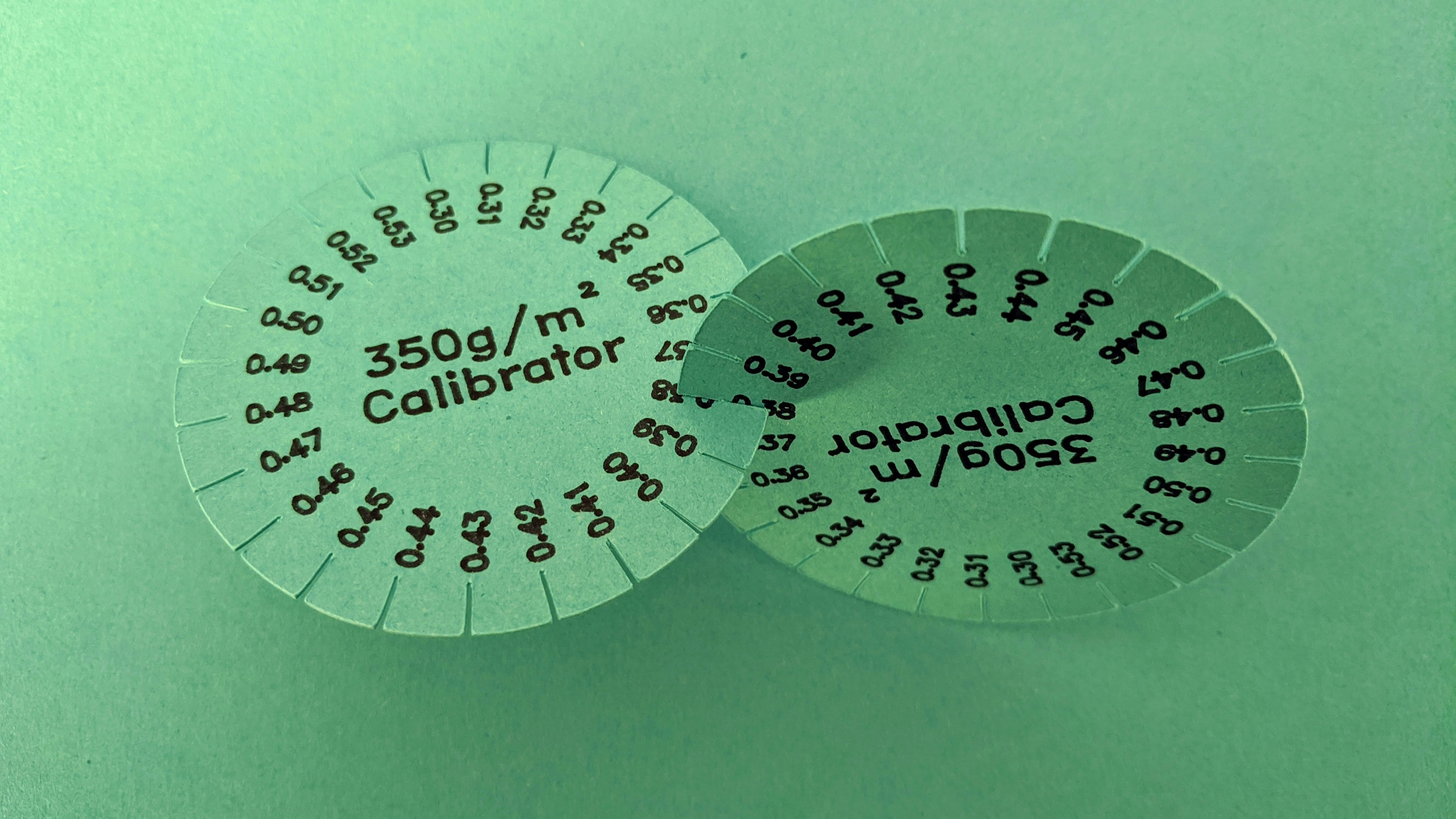 Metric Cardstock Slot Calibrator