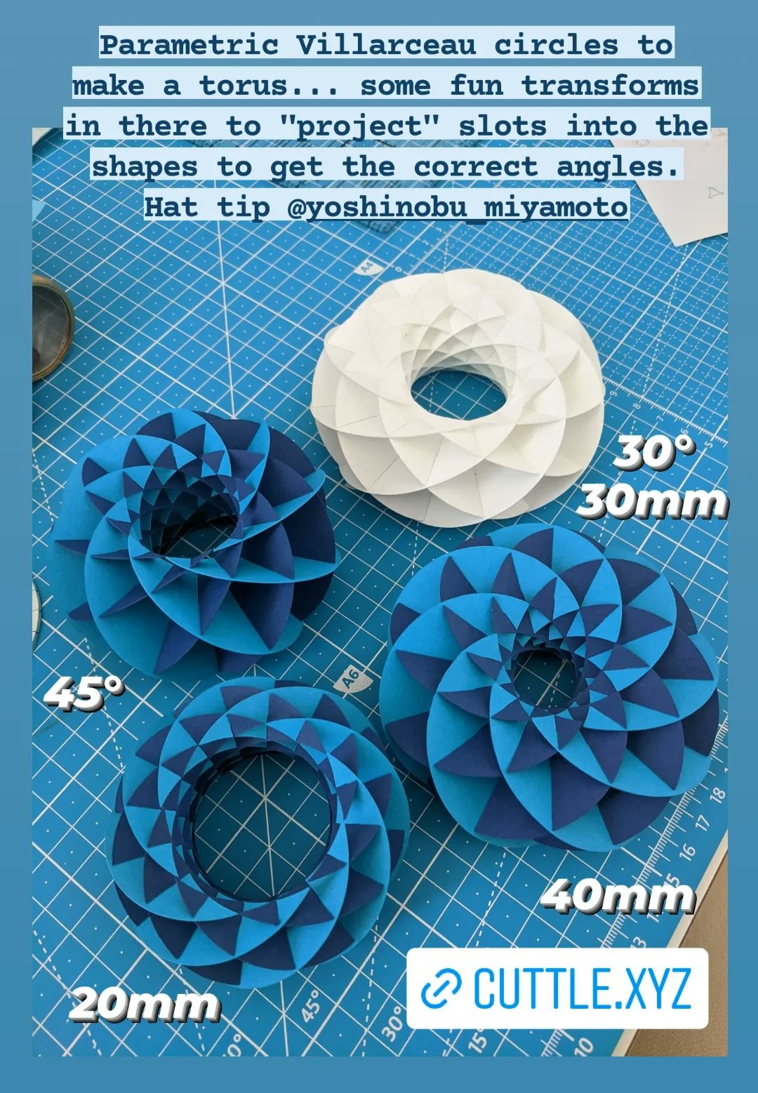 Villarceau Circles: slot-together torus