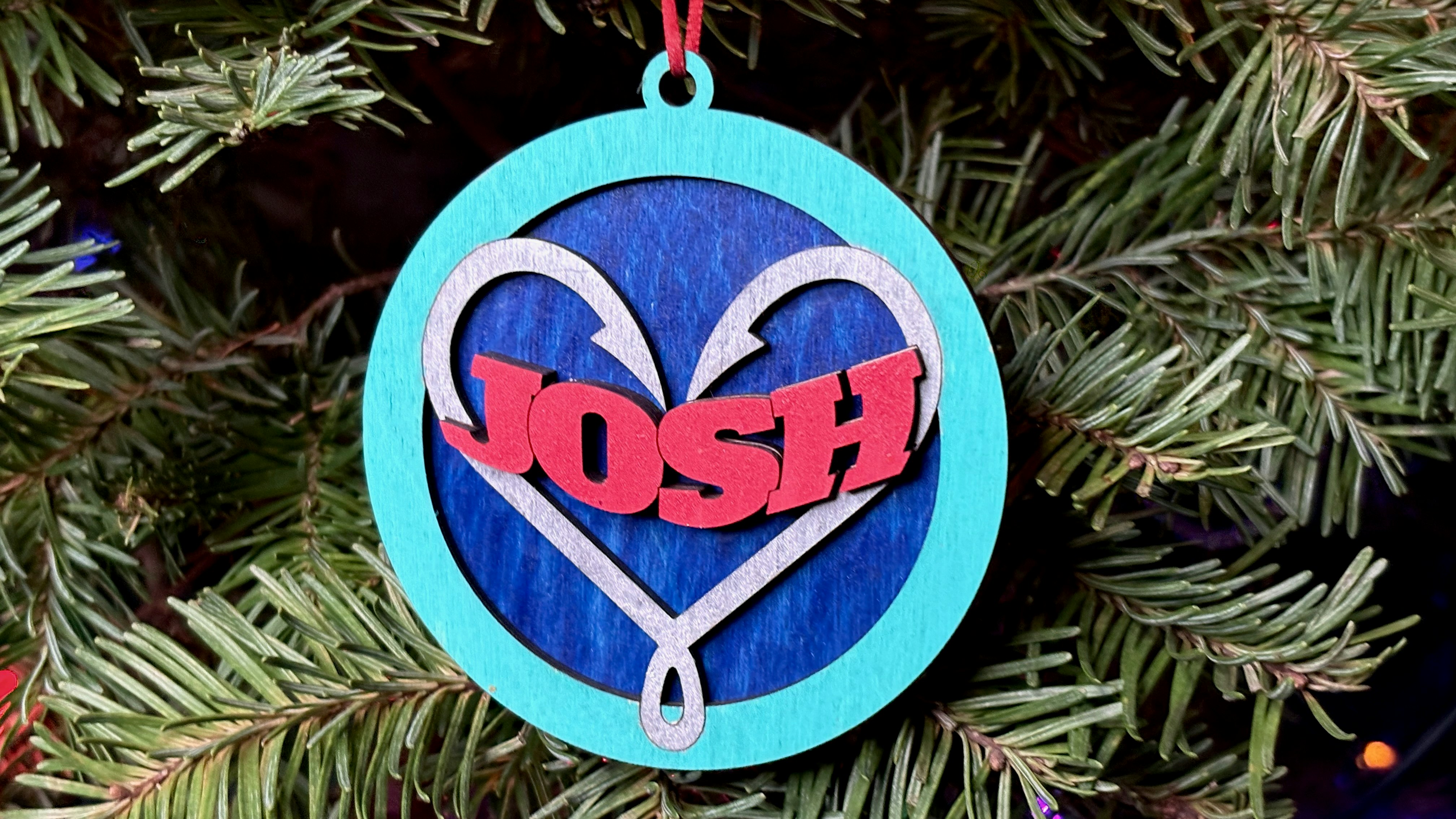 Love Fishing Ornament