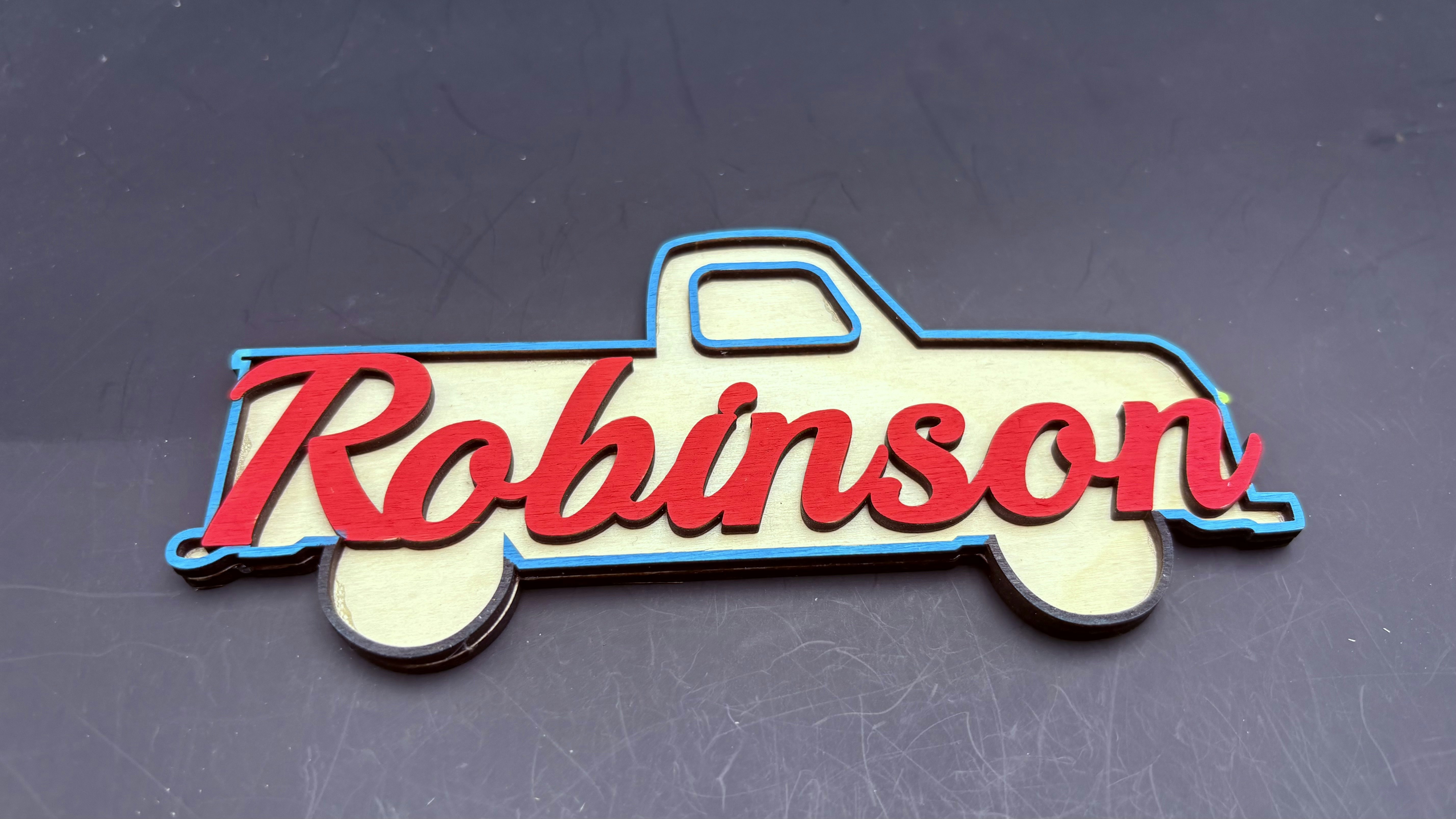 Custom Name Pickup Sign