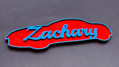 Name Car Sign