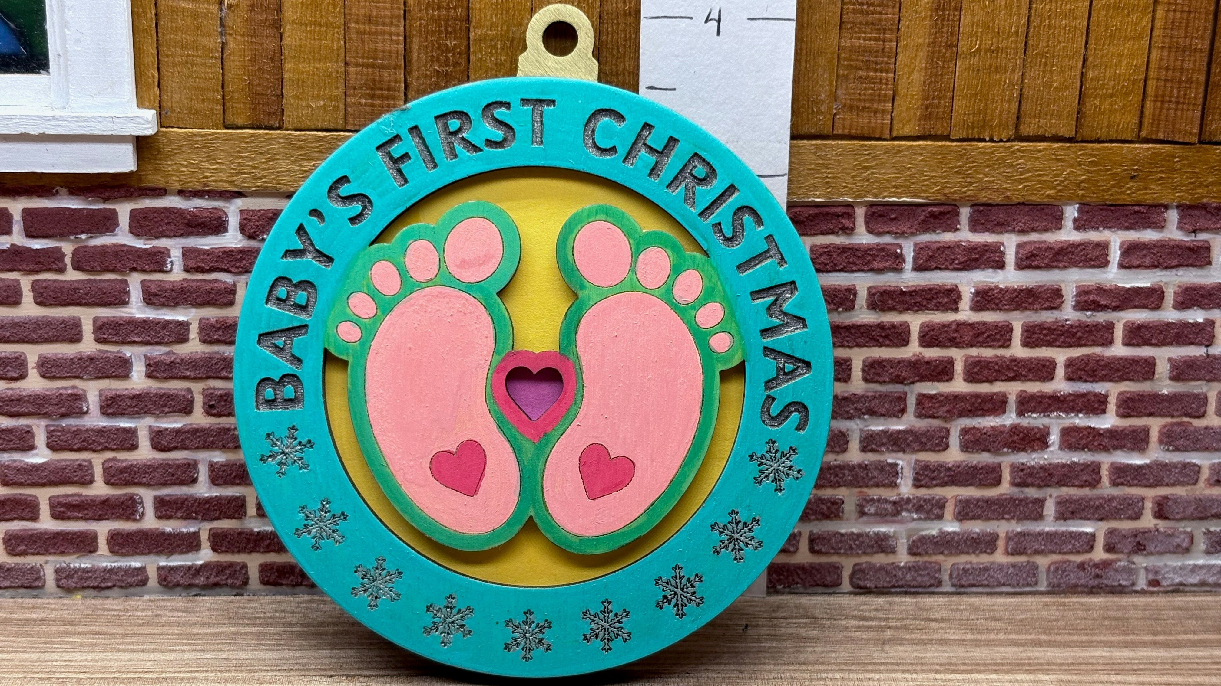 Baby's First Christmas Two Sided