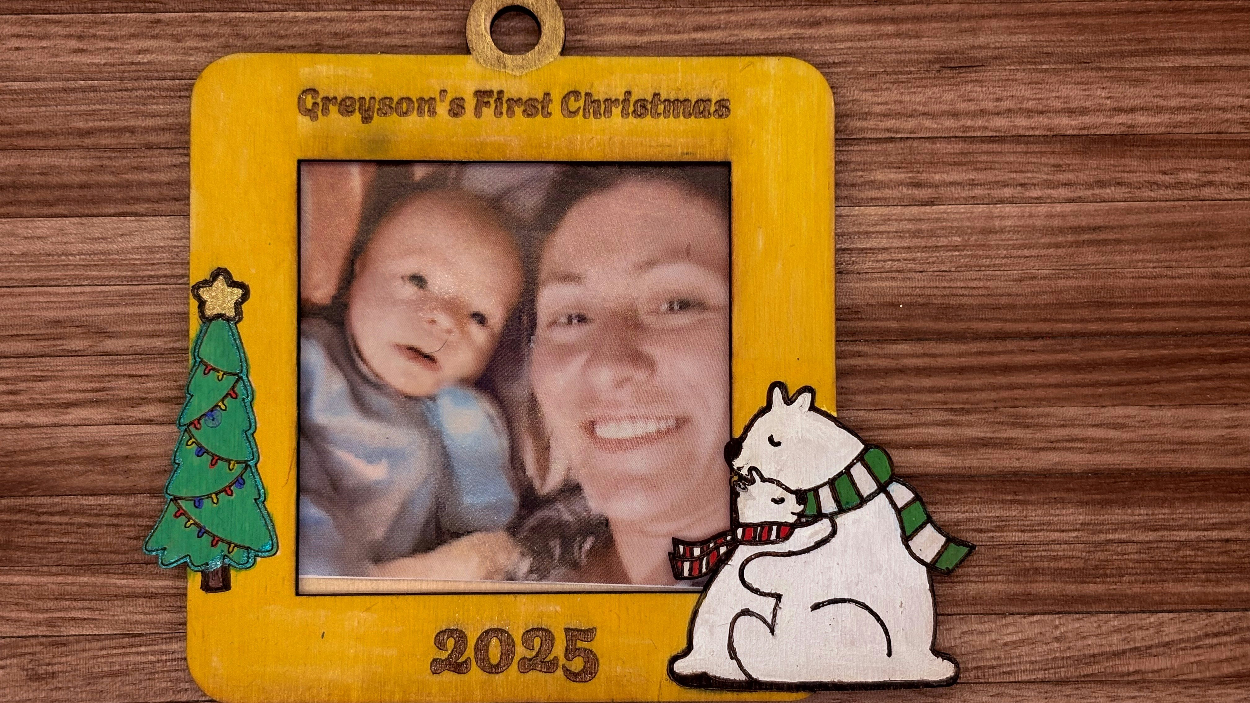Baby's First Christmas Frame Square