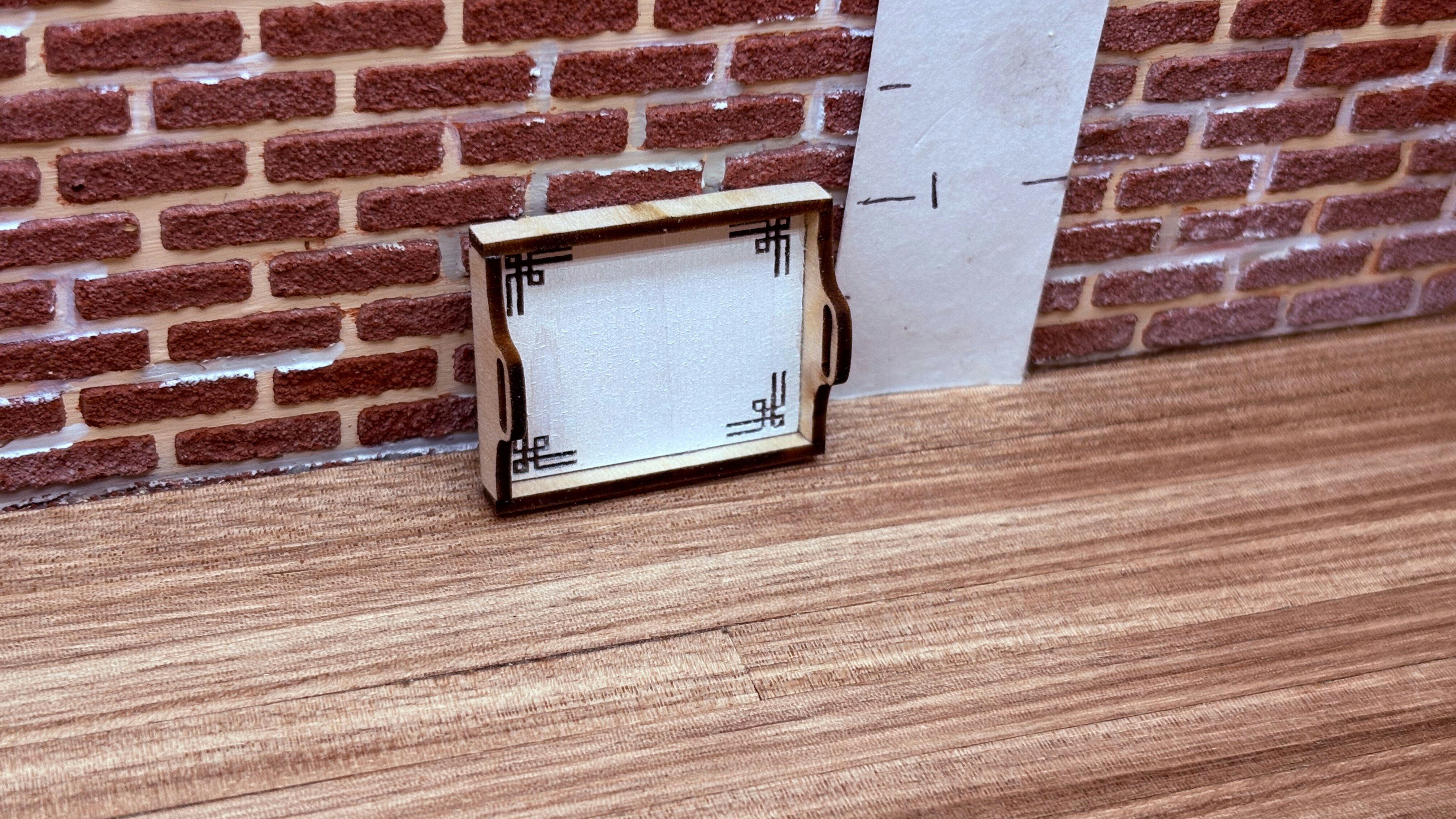 Miniature simple engrave tray
