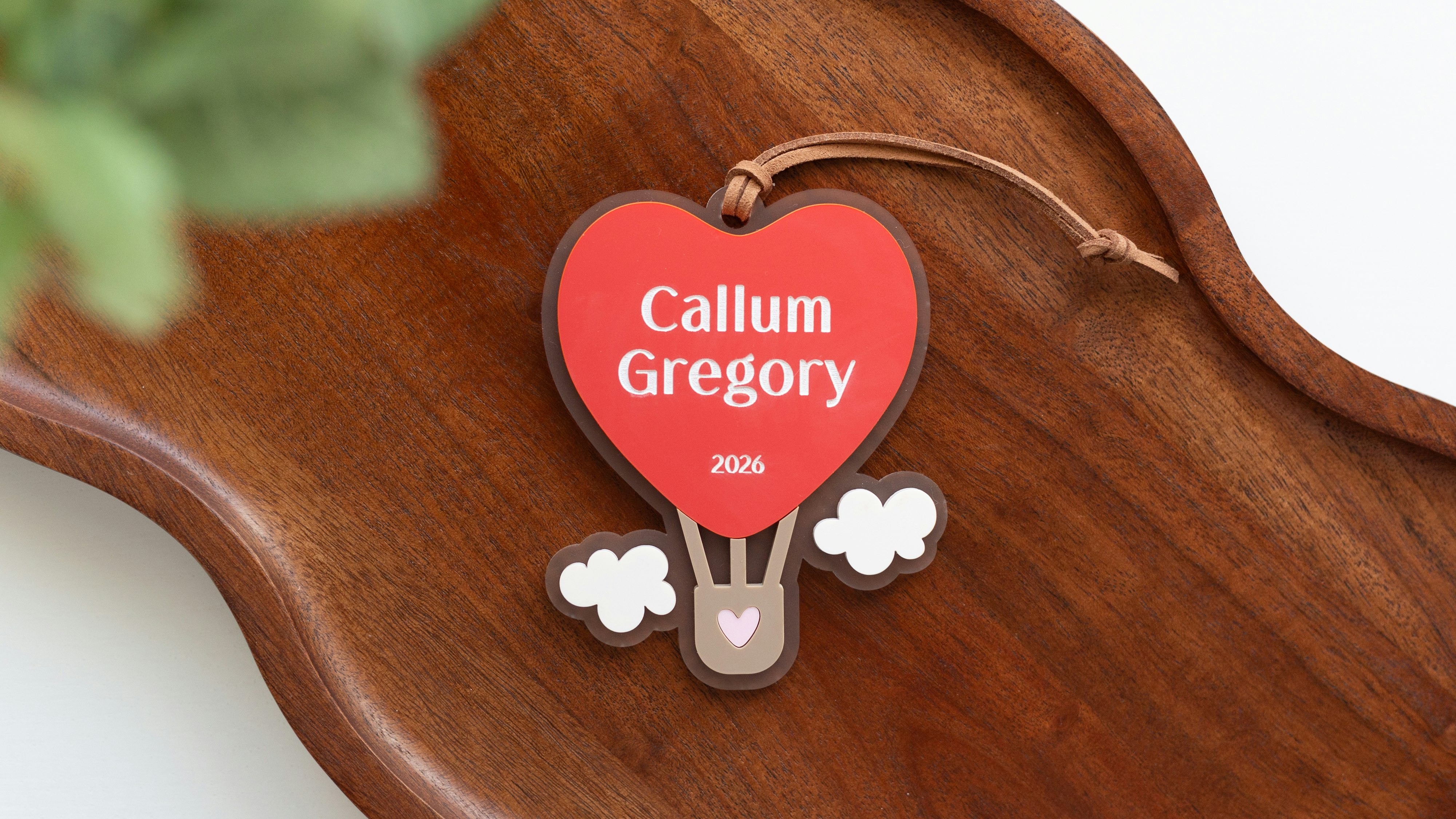 Hot Air Balloon Valentine's Day Tag