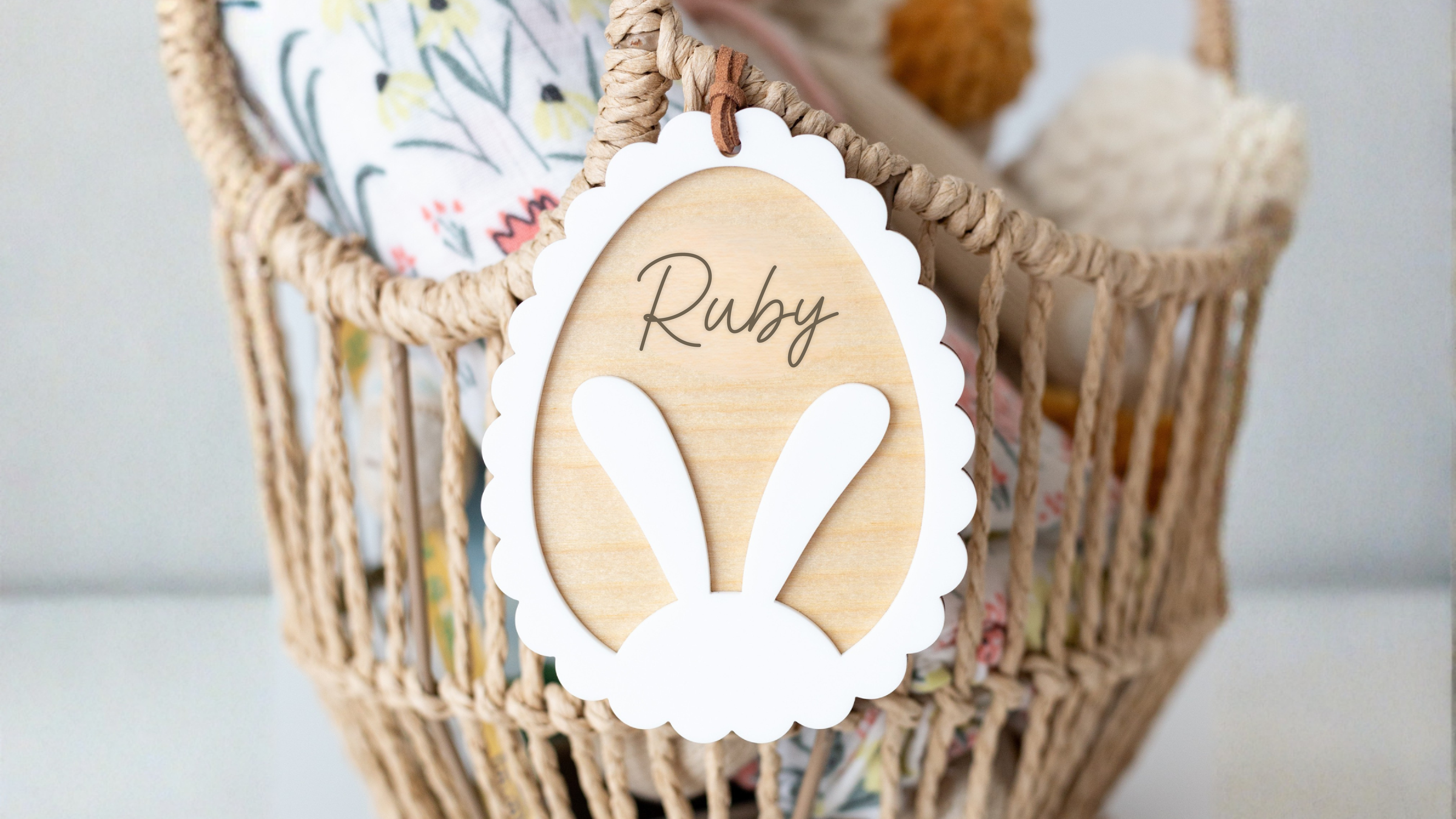 Rabbit Ears Name Tag
