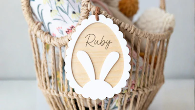 Rabbit Ears Name Tag