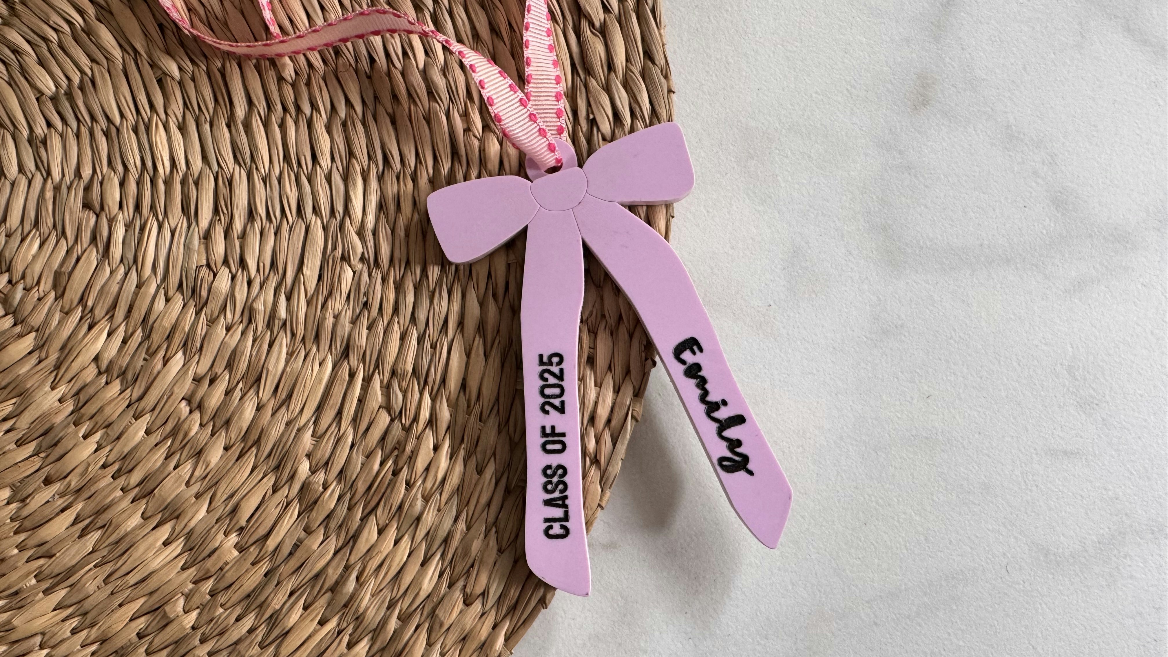 Bow Ornament Tag