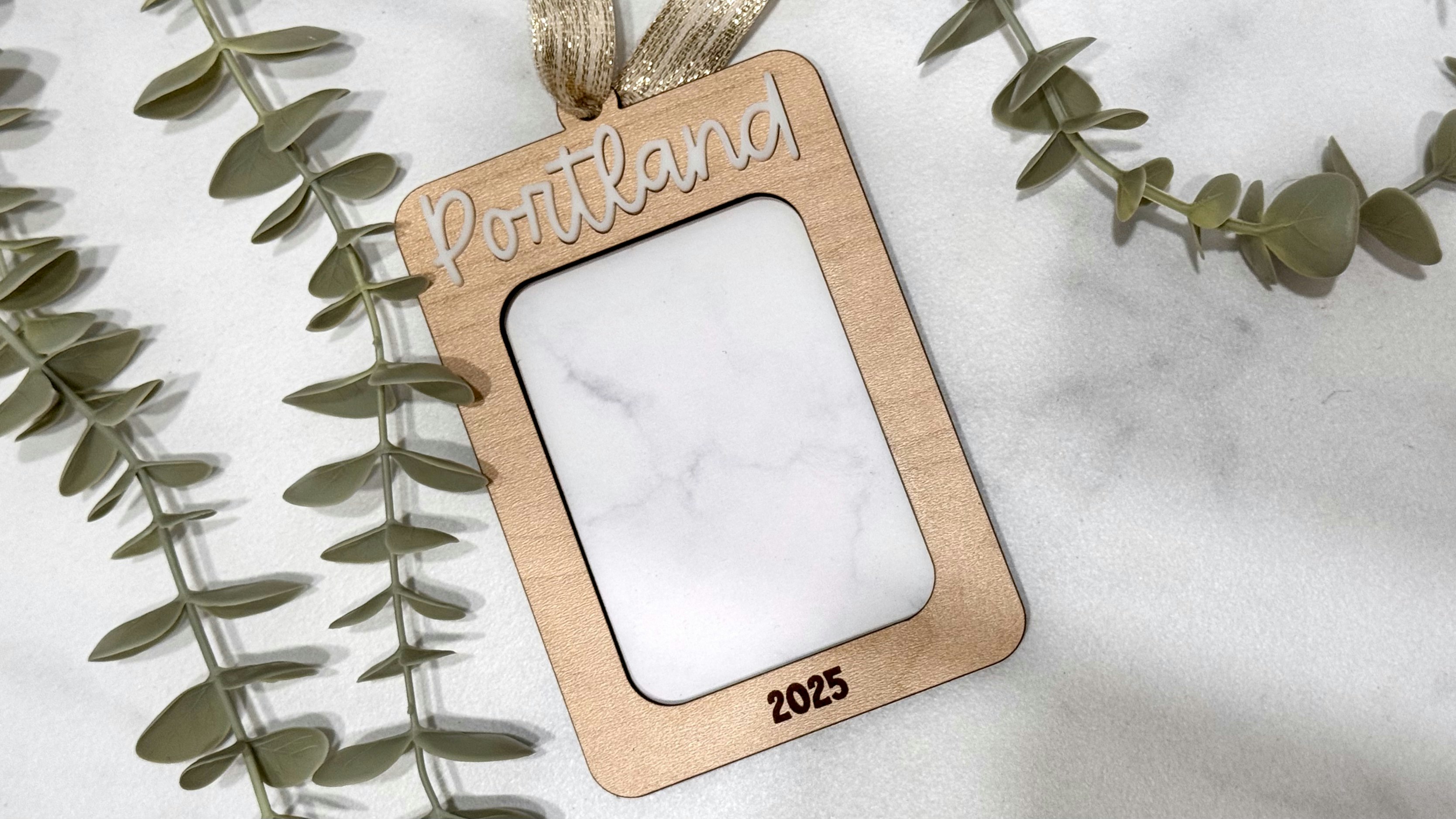 Photo ornament - wallet size