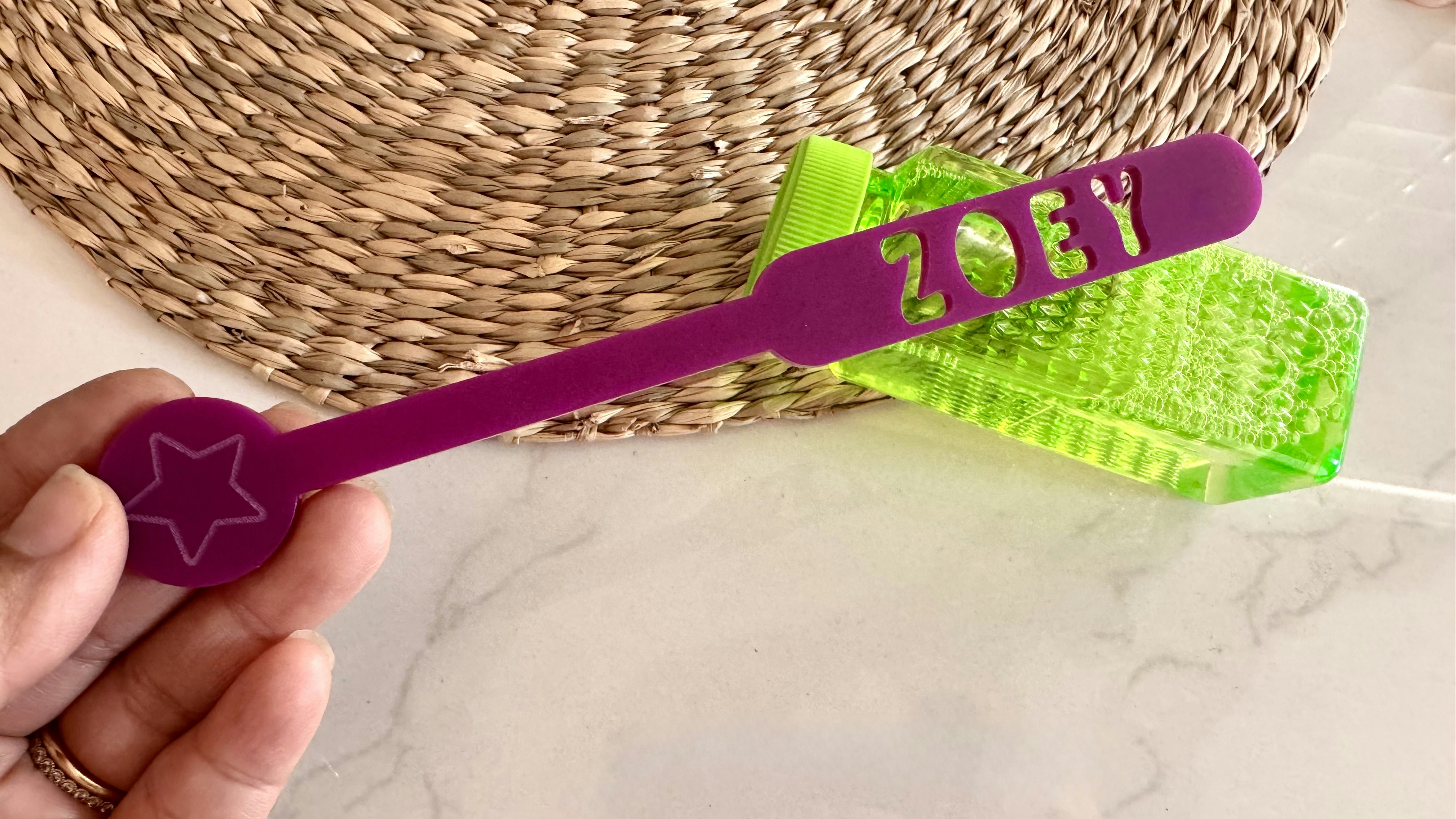 Name Bubble Wand