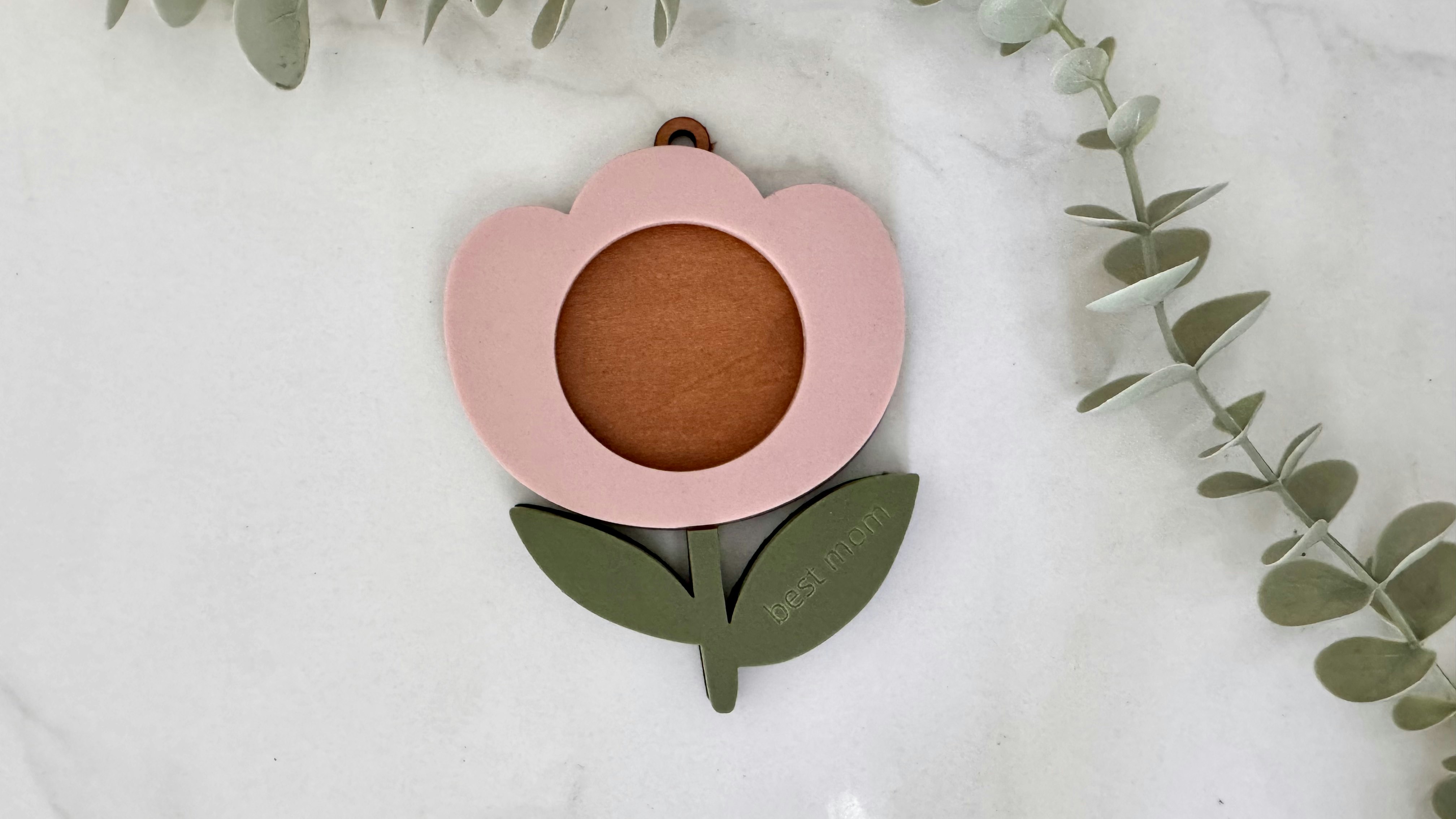 Tulip Photo Keychain
