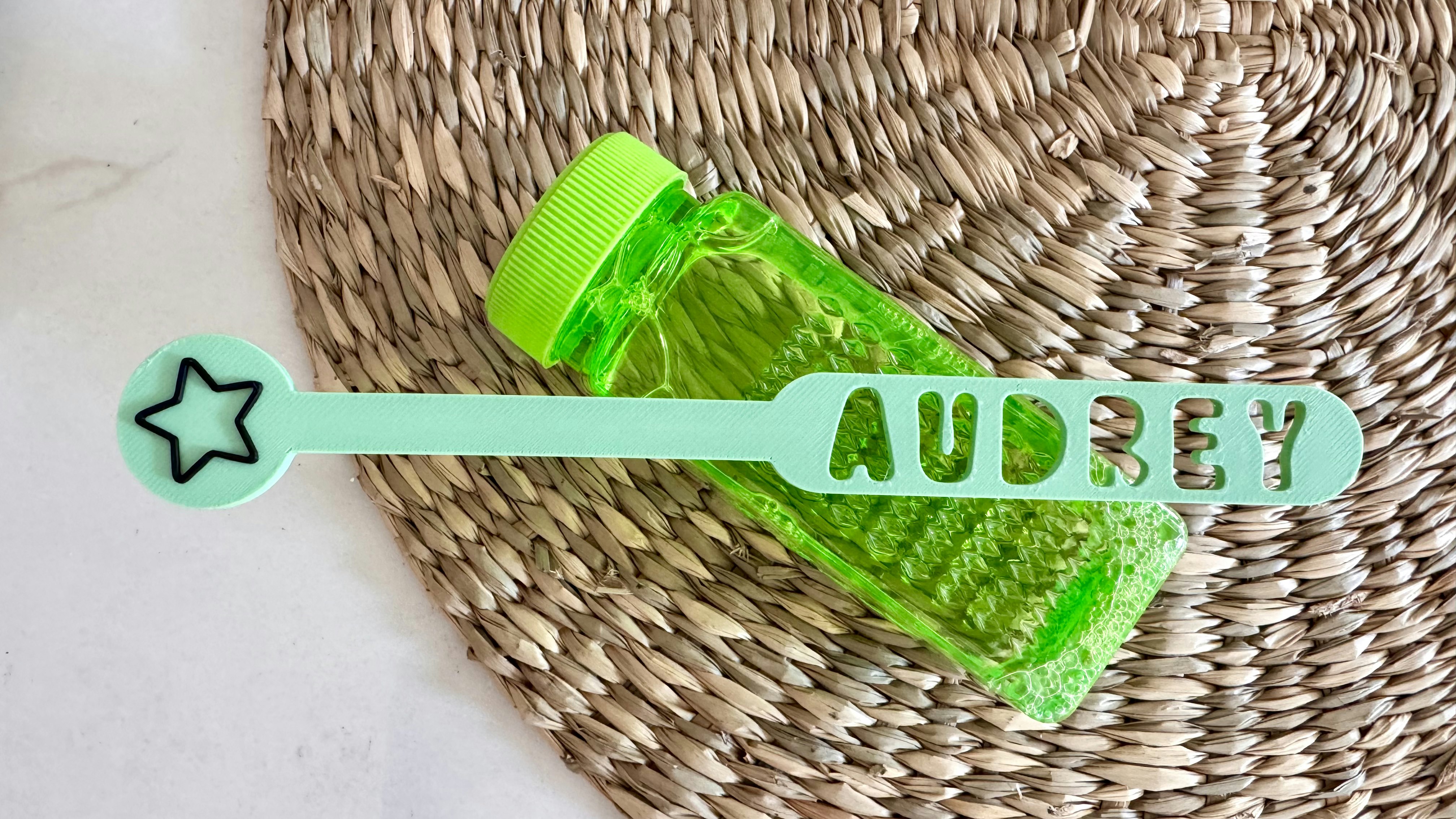 Name Bubble Wand 3D
