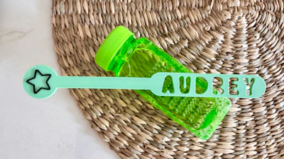 Name Bubble Wand 3D