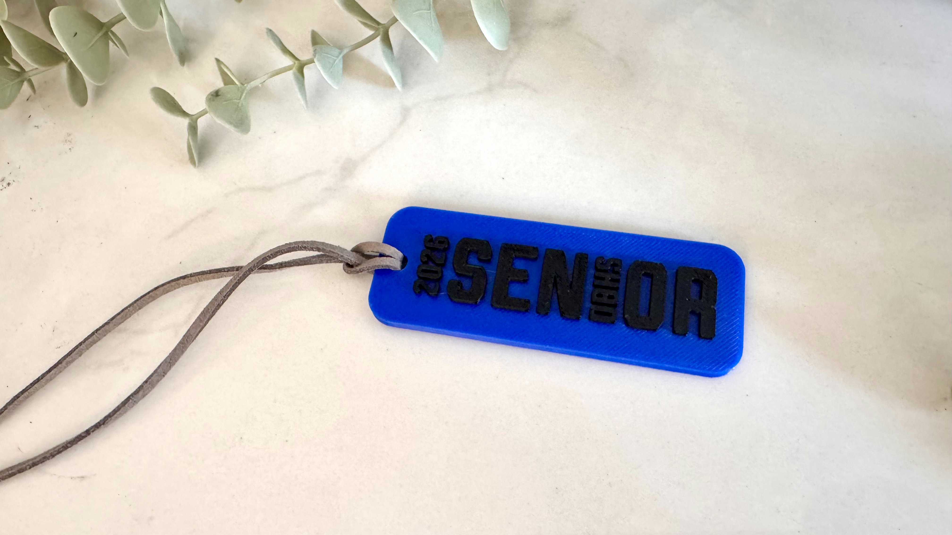 Senior Graduation Keychain 3D