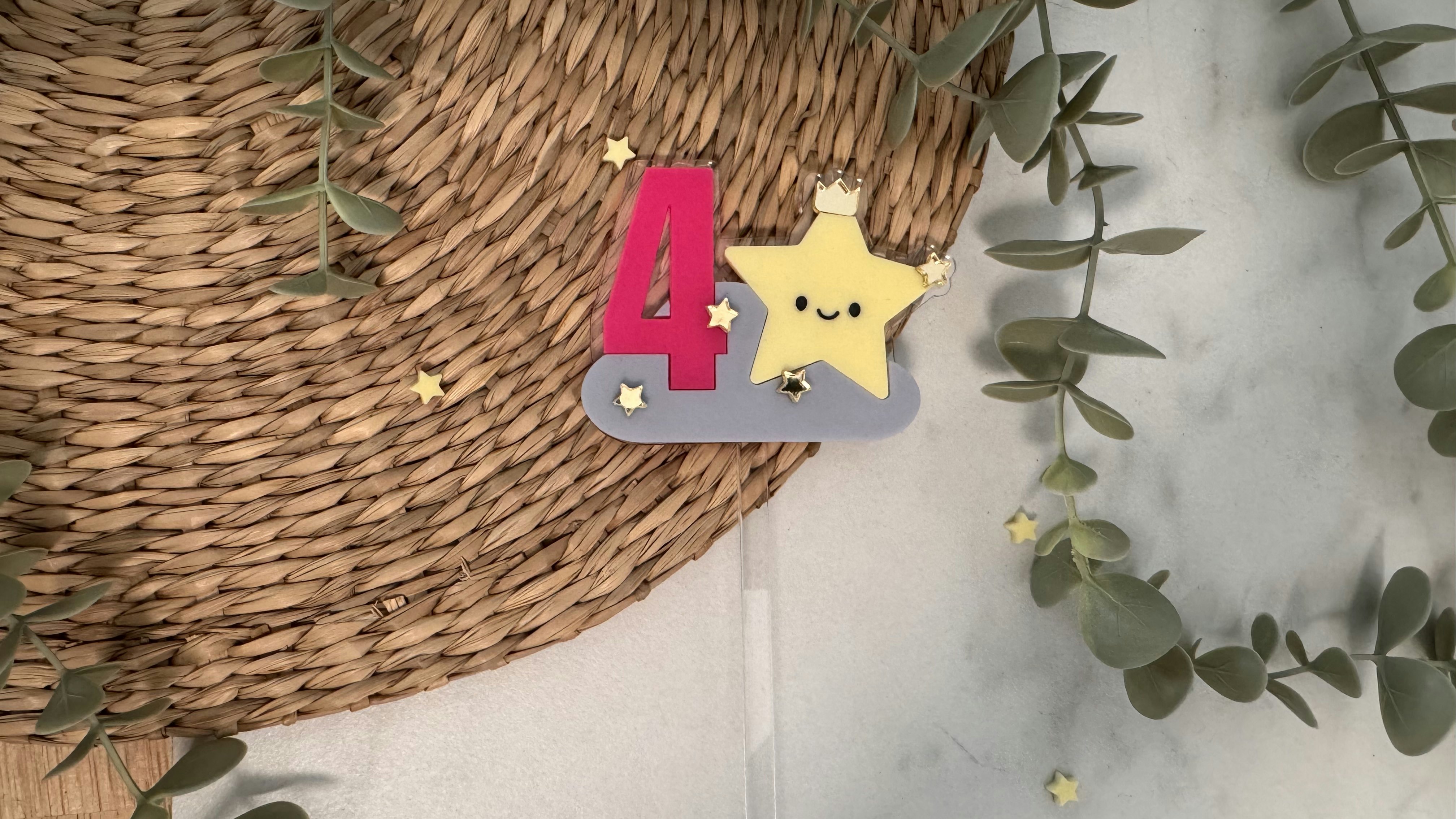 Star Cake Topper