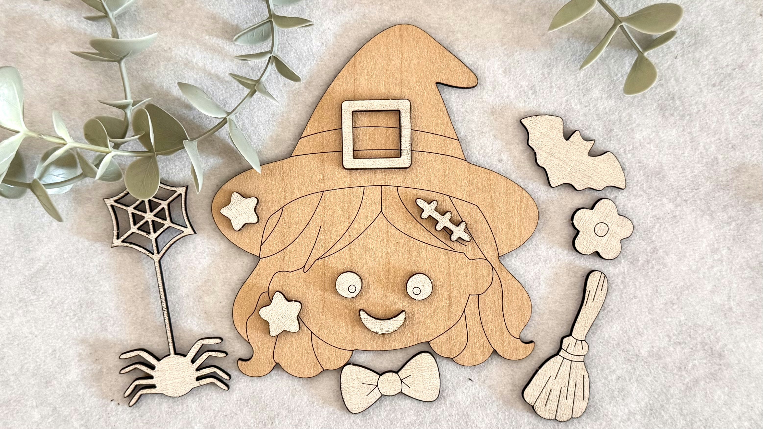 DIY Halloween Witch Paint Pop Out Kit