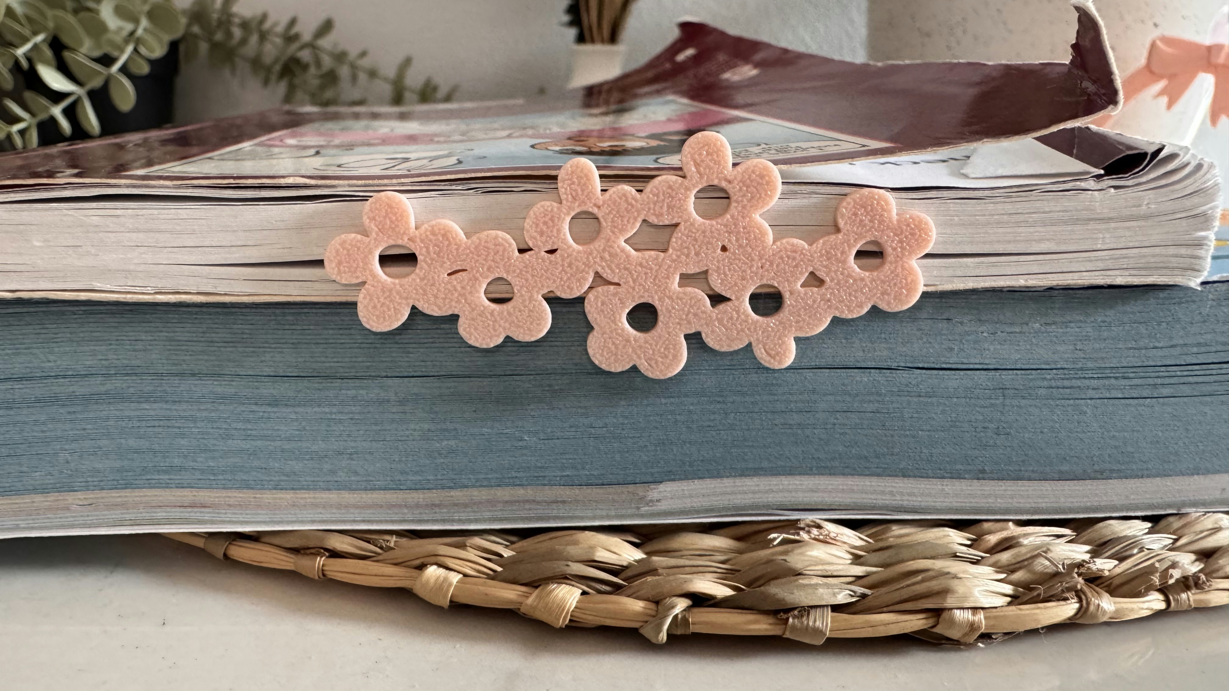 Pop Up Flowers Bookmark 3D