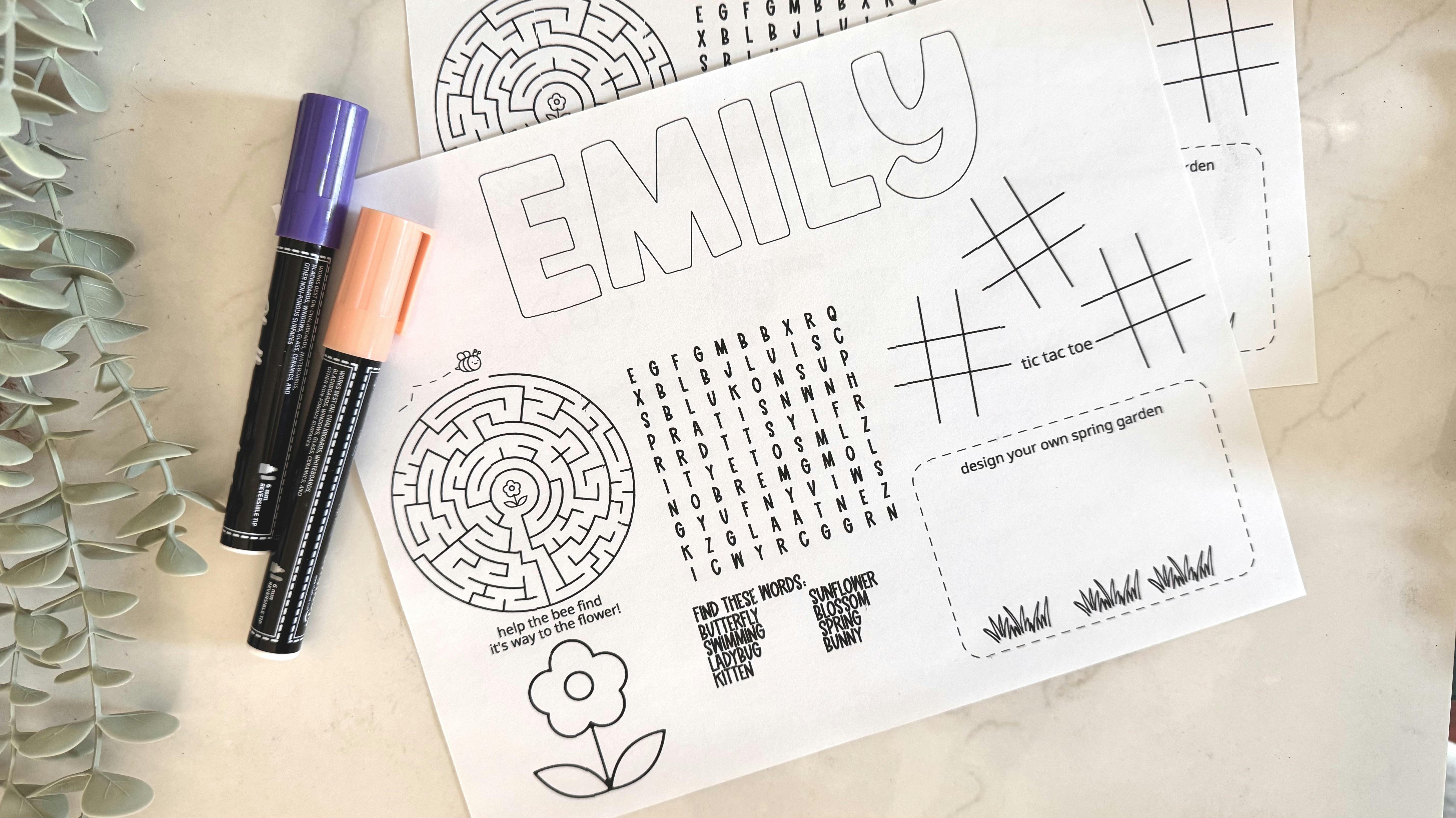 Spring Activity Sheet