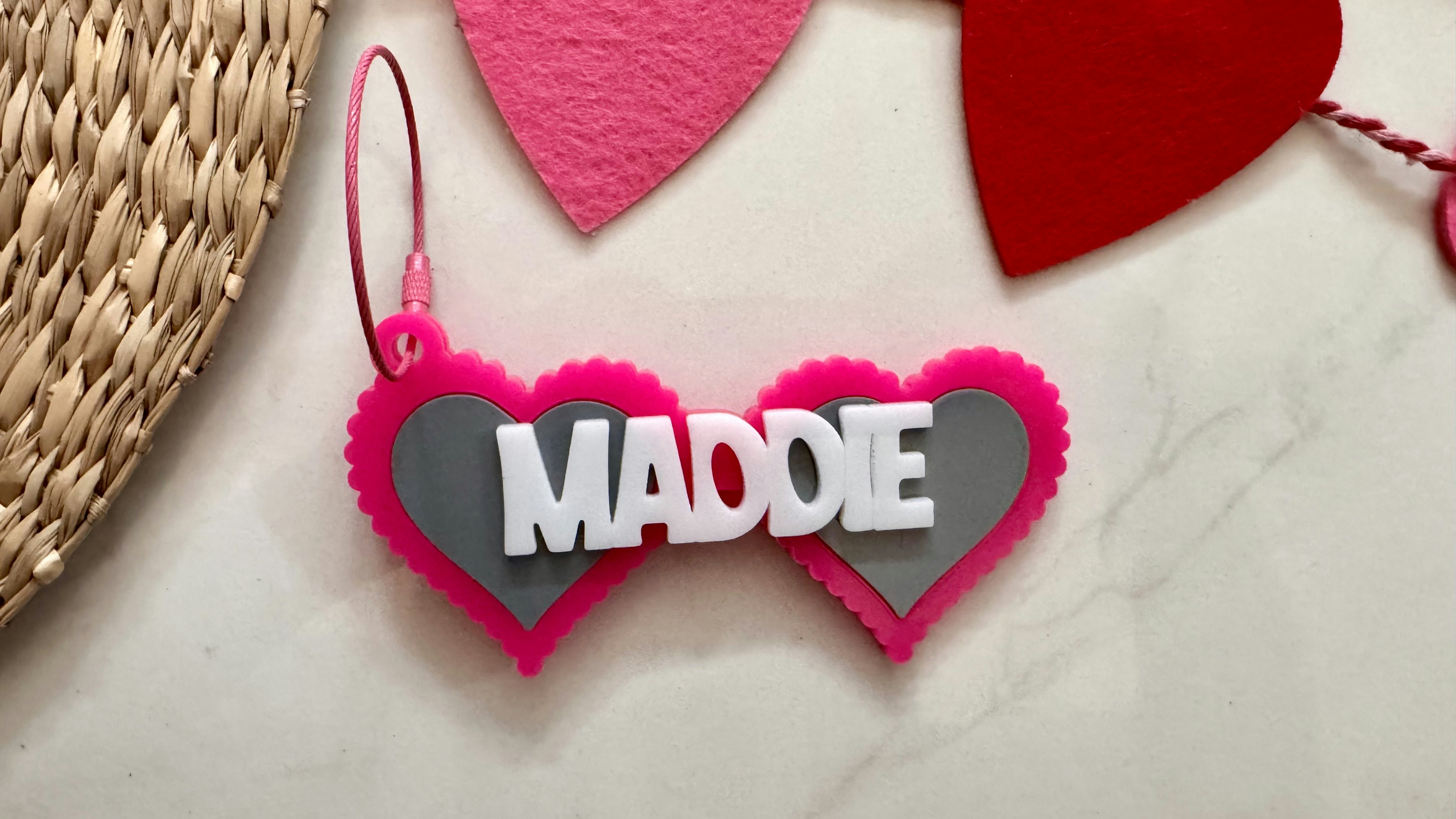 Heart Glasses Tag
