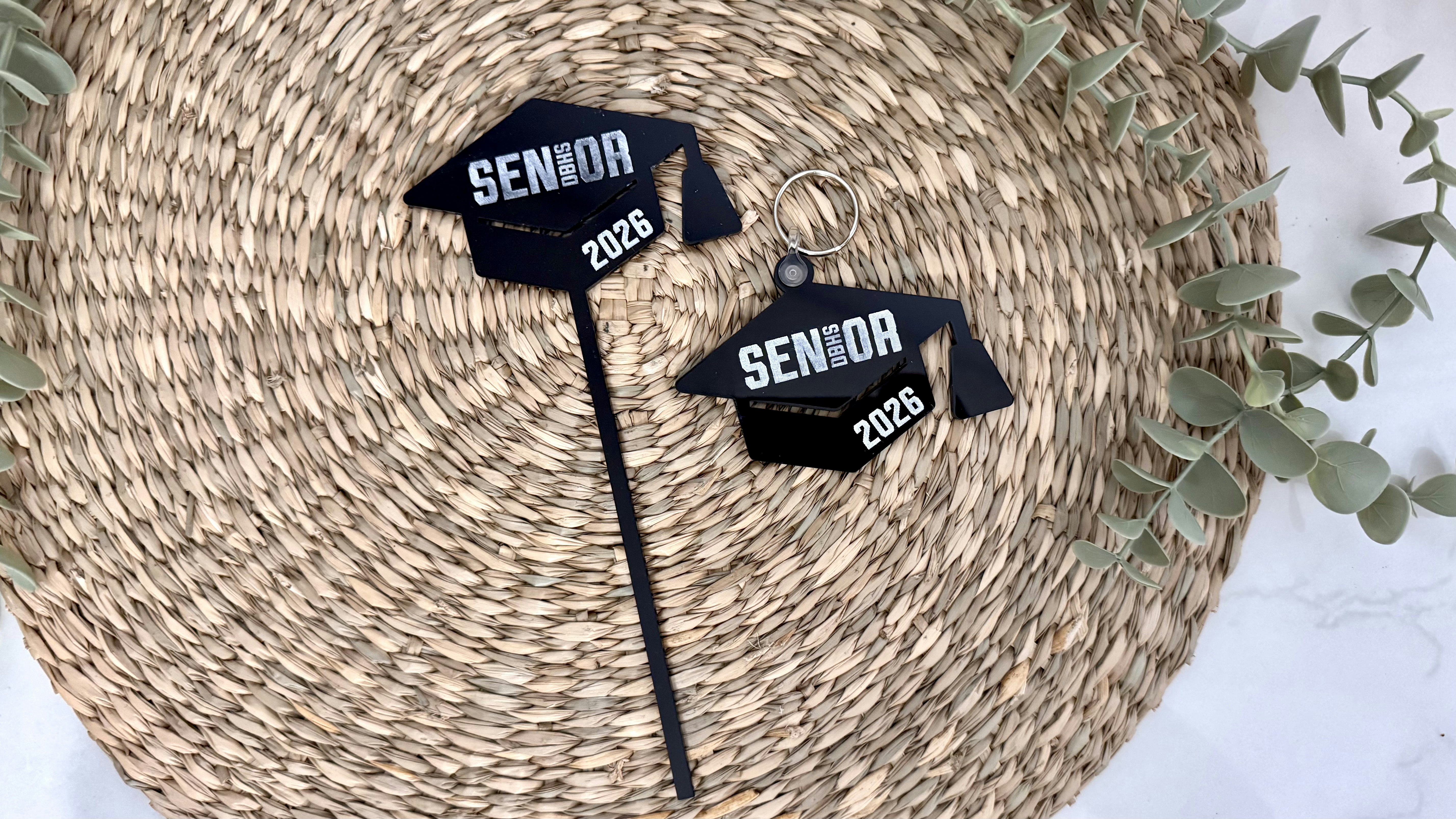 Graduation Cap Stick Keychain