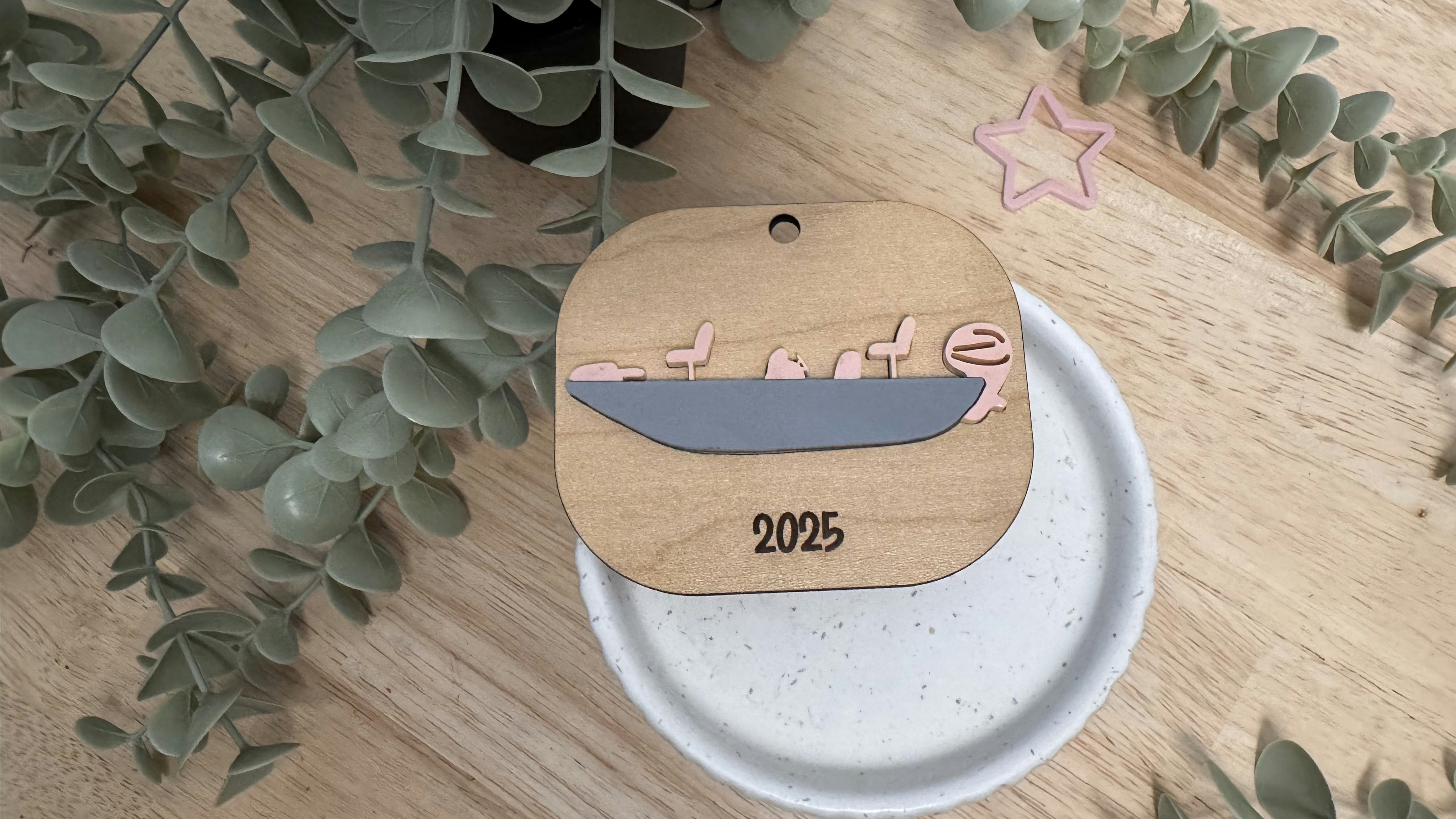 Bass Boat Ornament