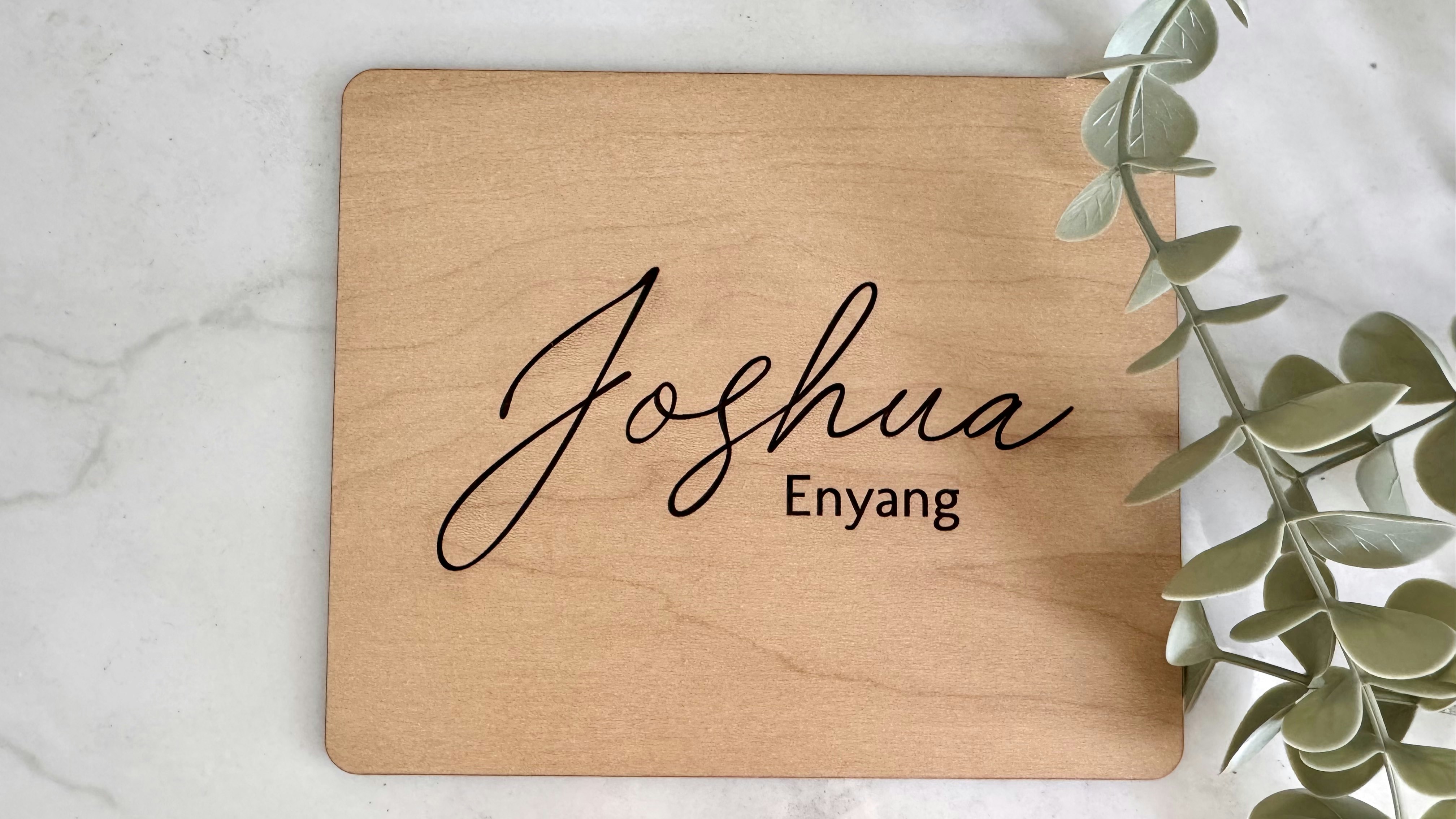 Rectangle Name Sign