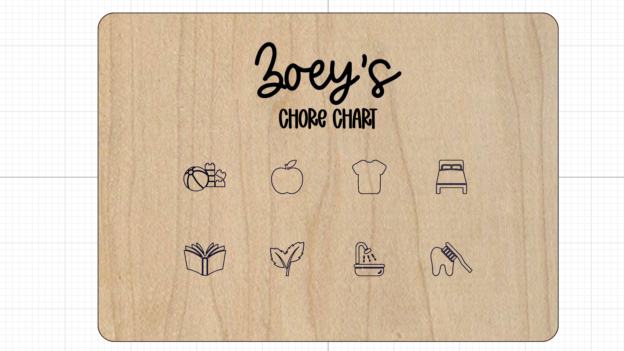 Chore Task Chart Version 3