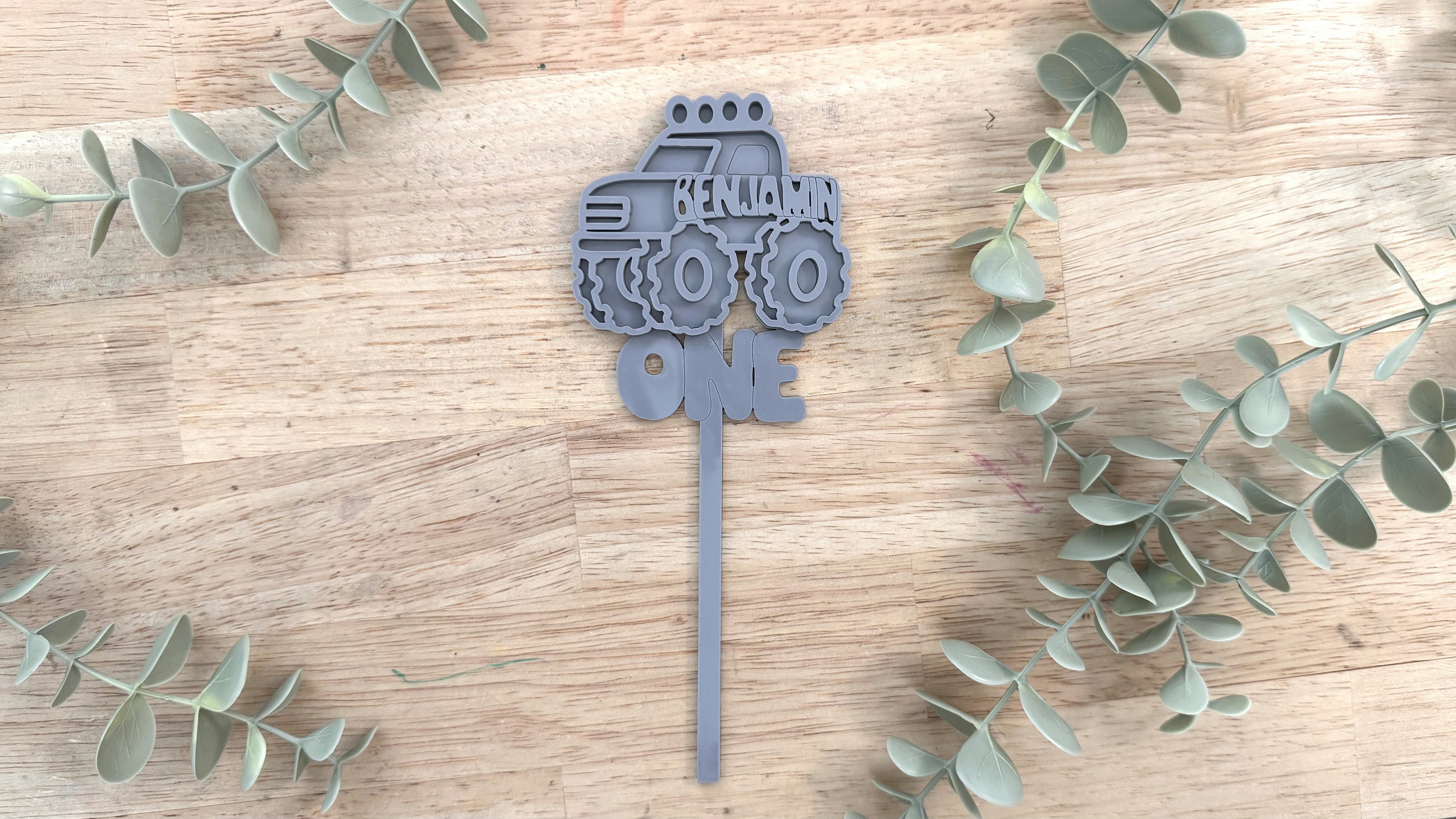 Monster Truck Cake Topper