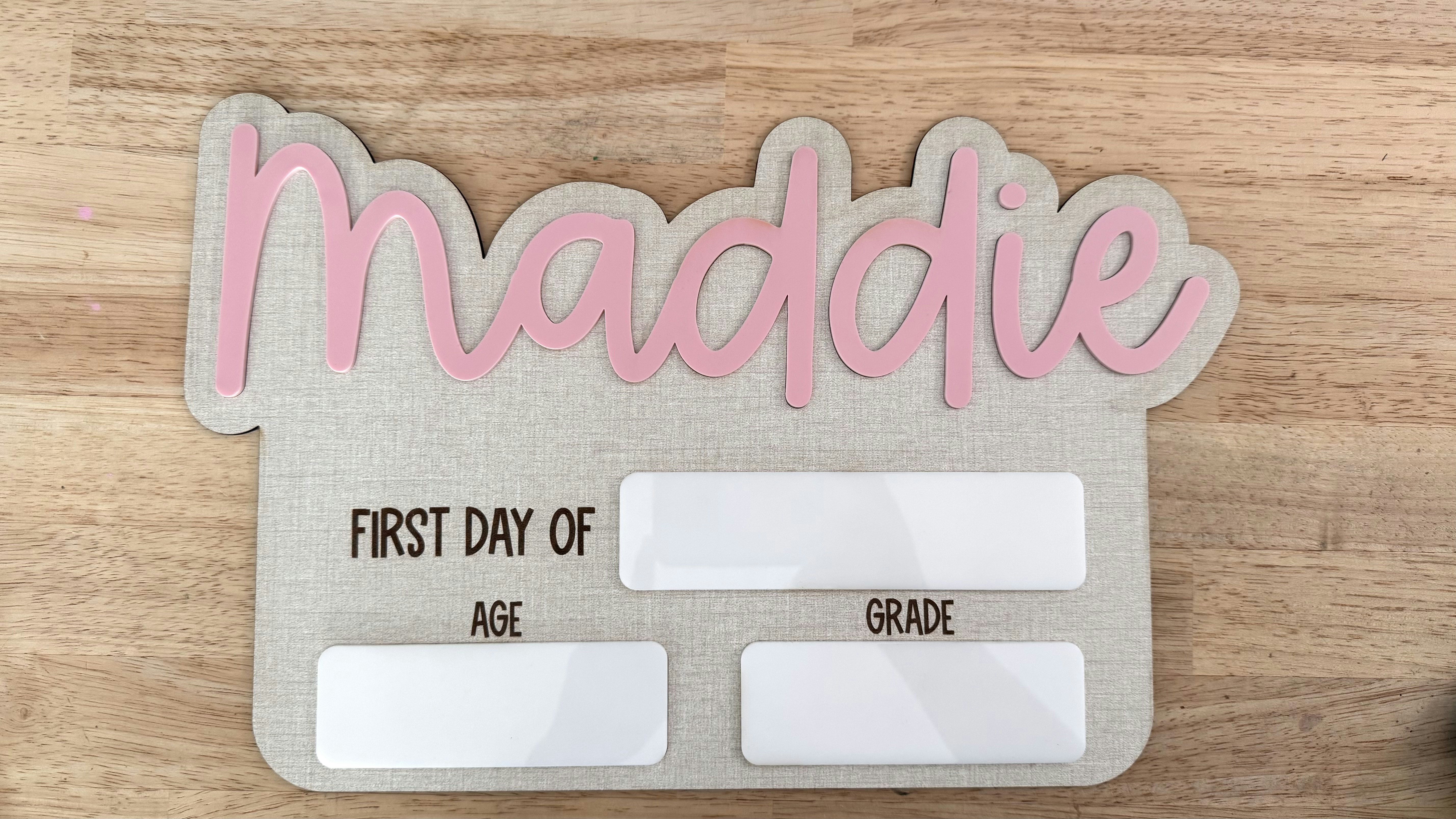 First Day of School Sign Simple