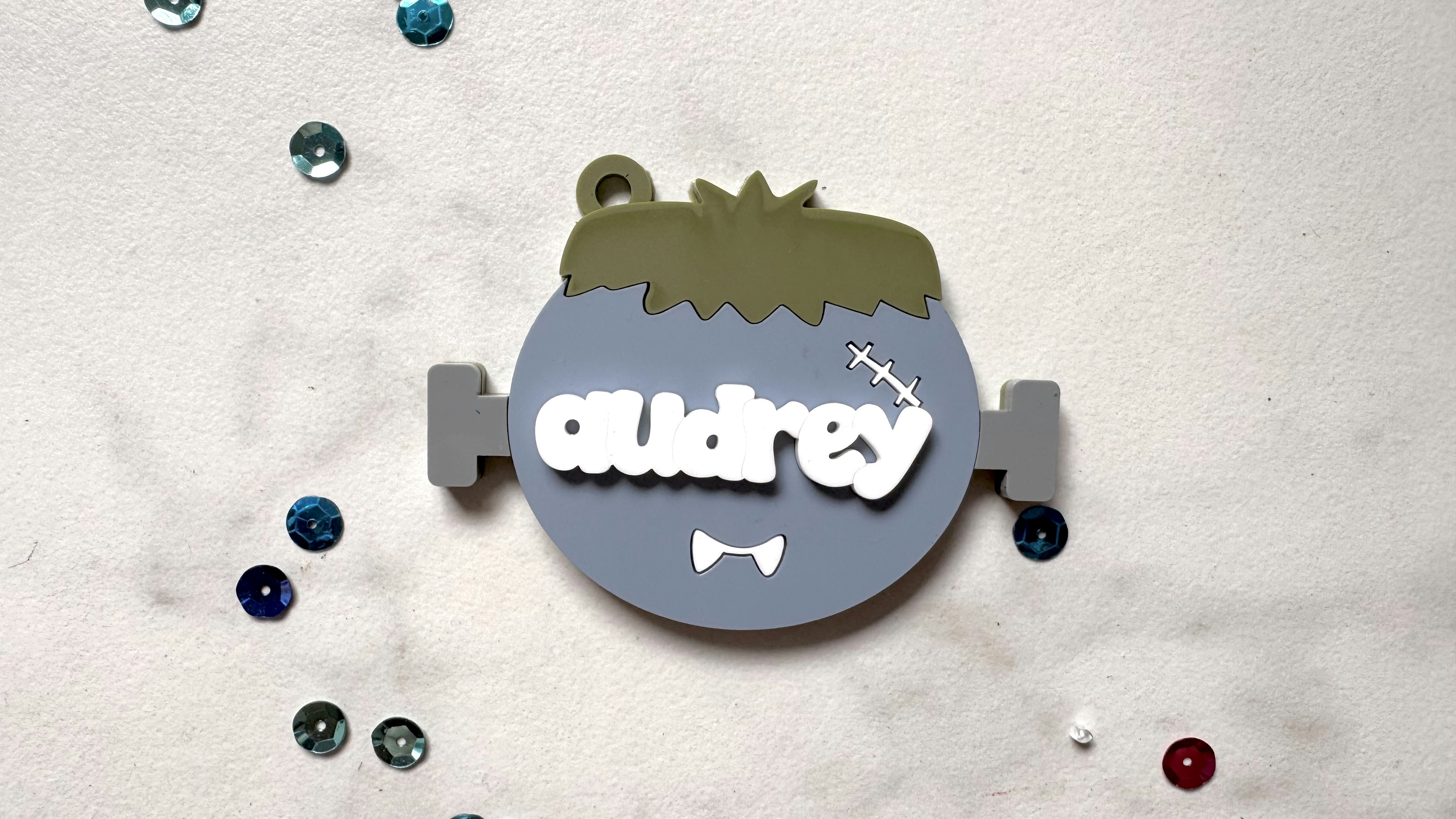 Blueberry Frankenstein Tag