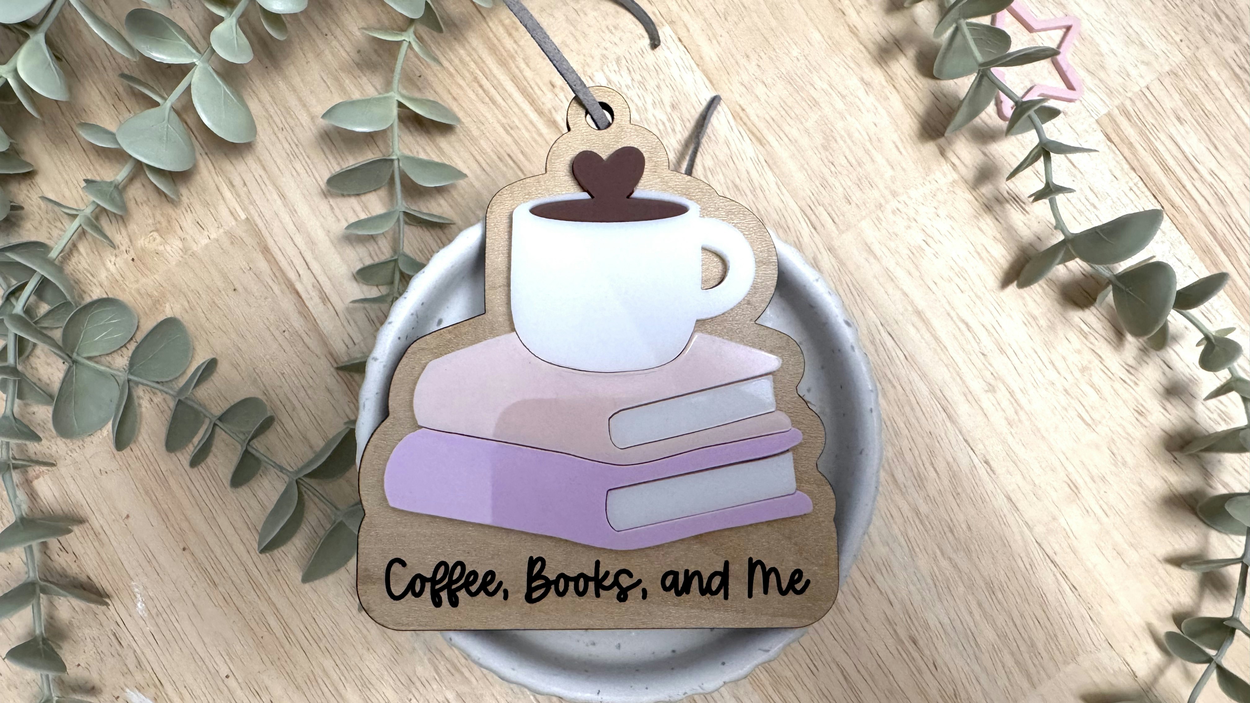 Coffee and Books Ornament