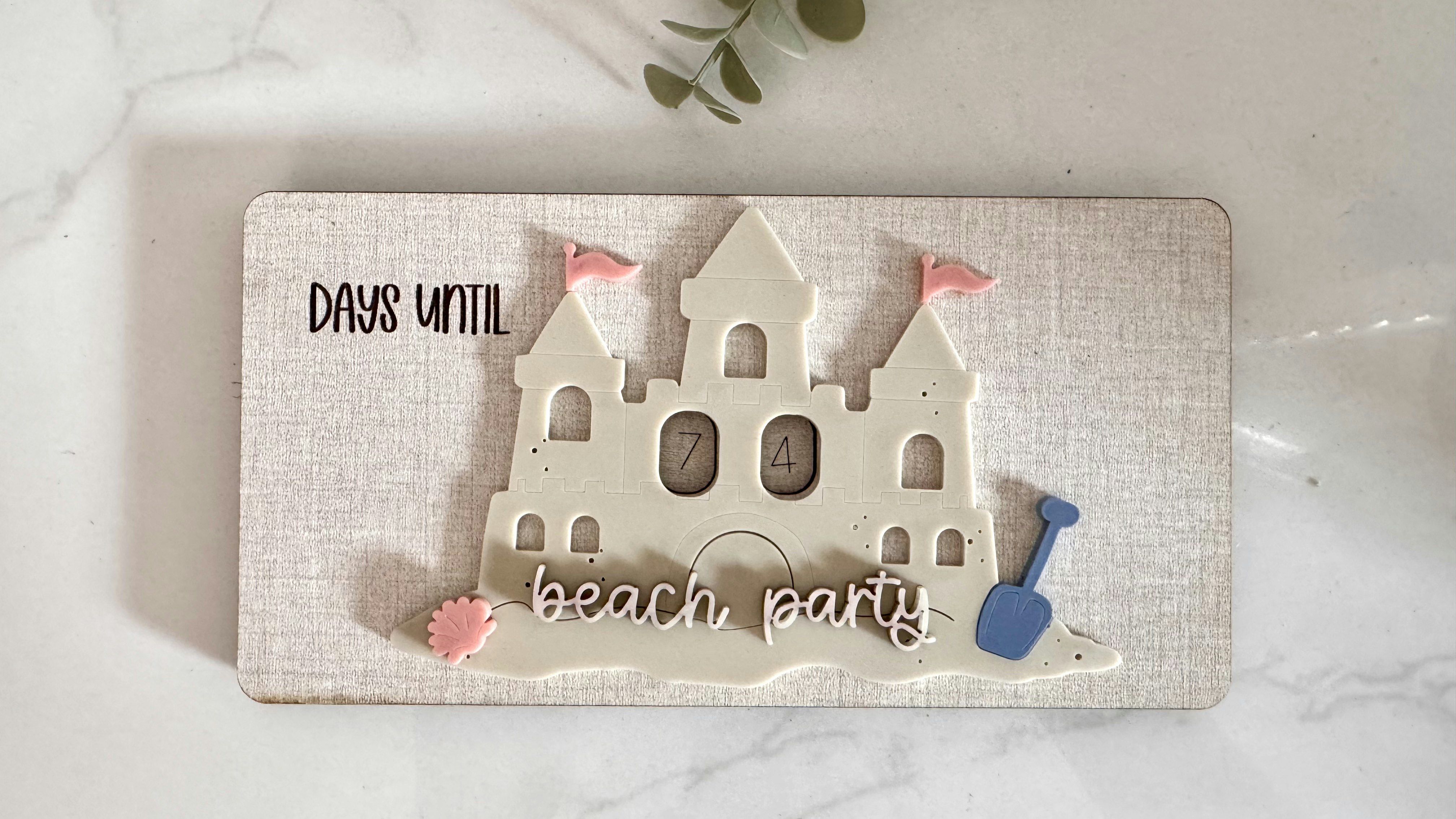 Sand Castle Countdown Tracker