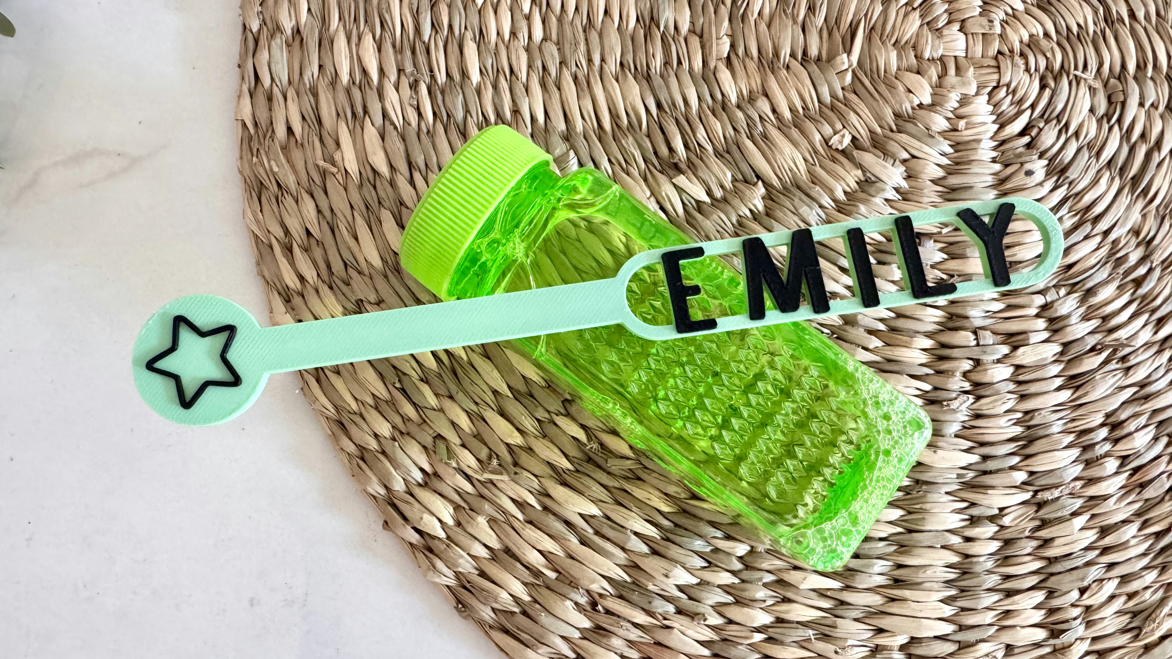 Name Thin Bubble Wand 3D