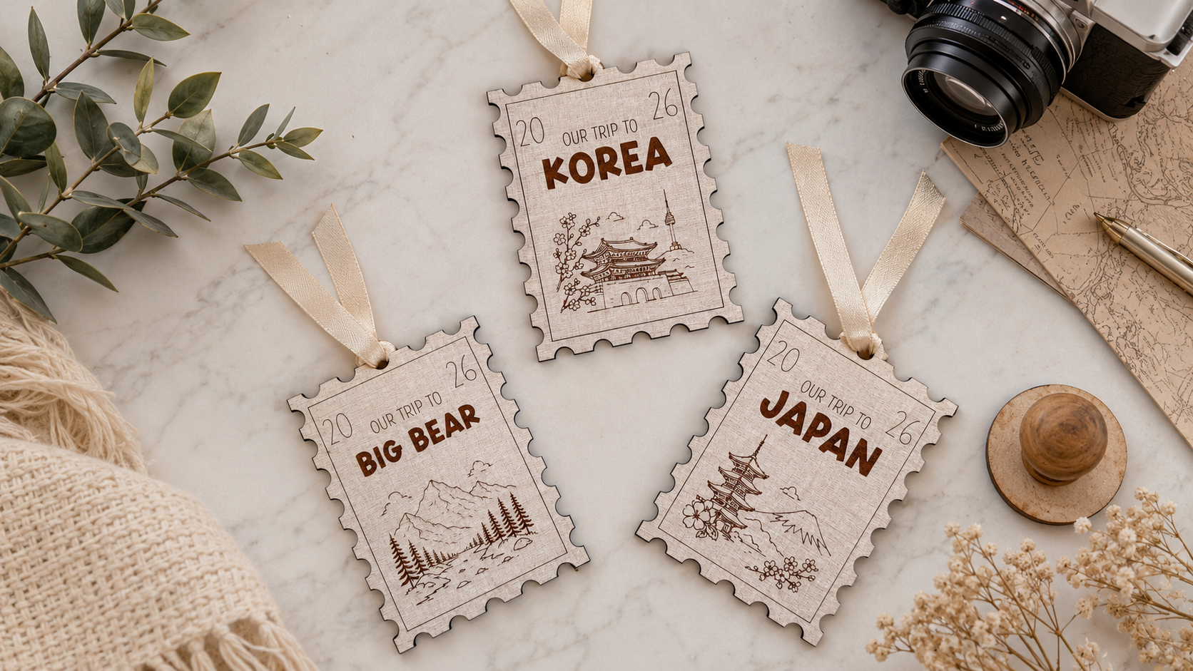 Postage Stamp Ornament