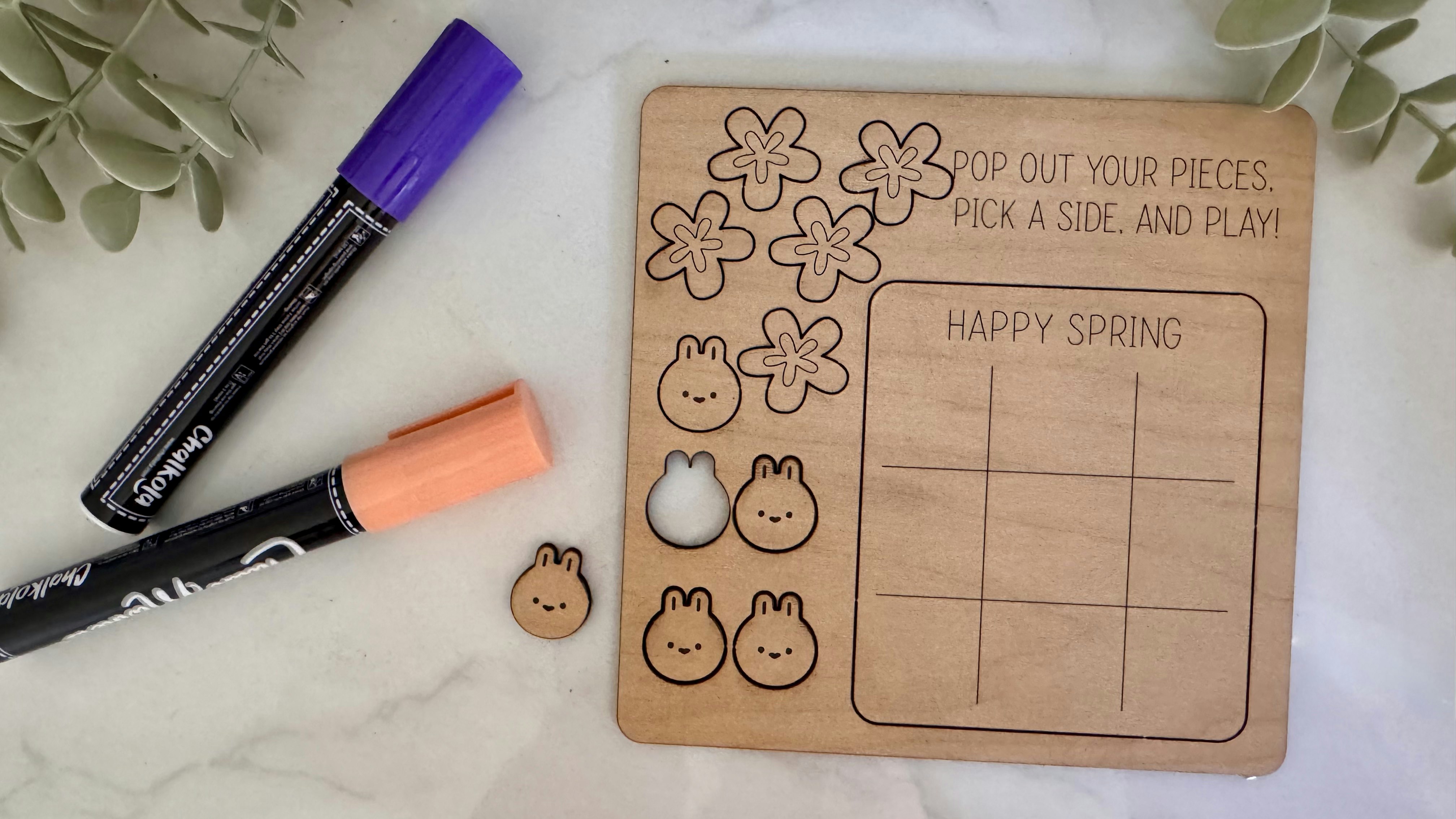 Tic Tac Toe Pop Out Spring