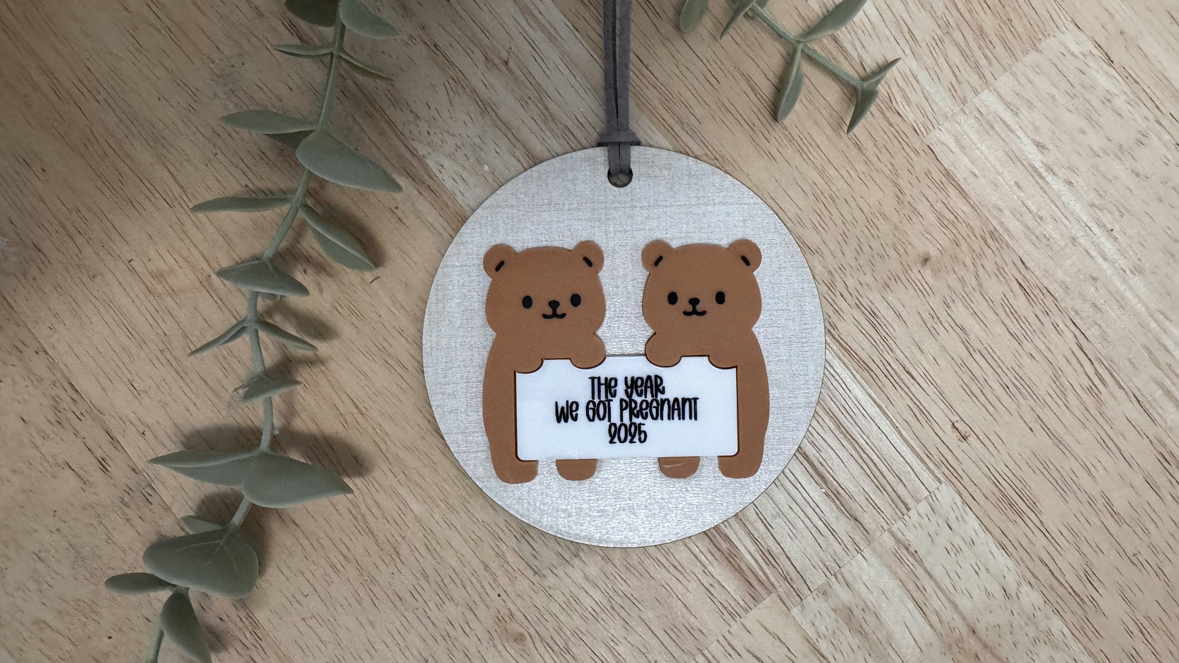 Bear Message Ornament