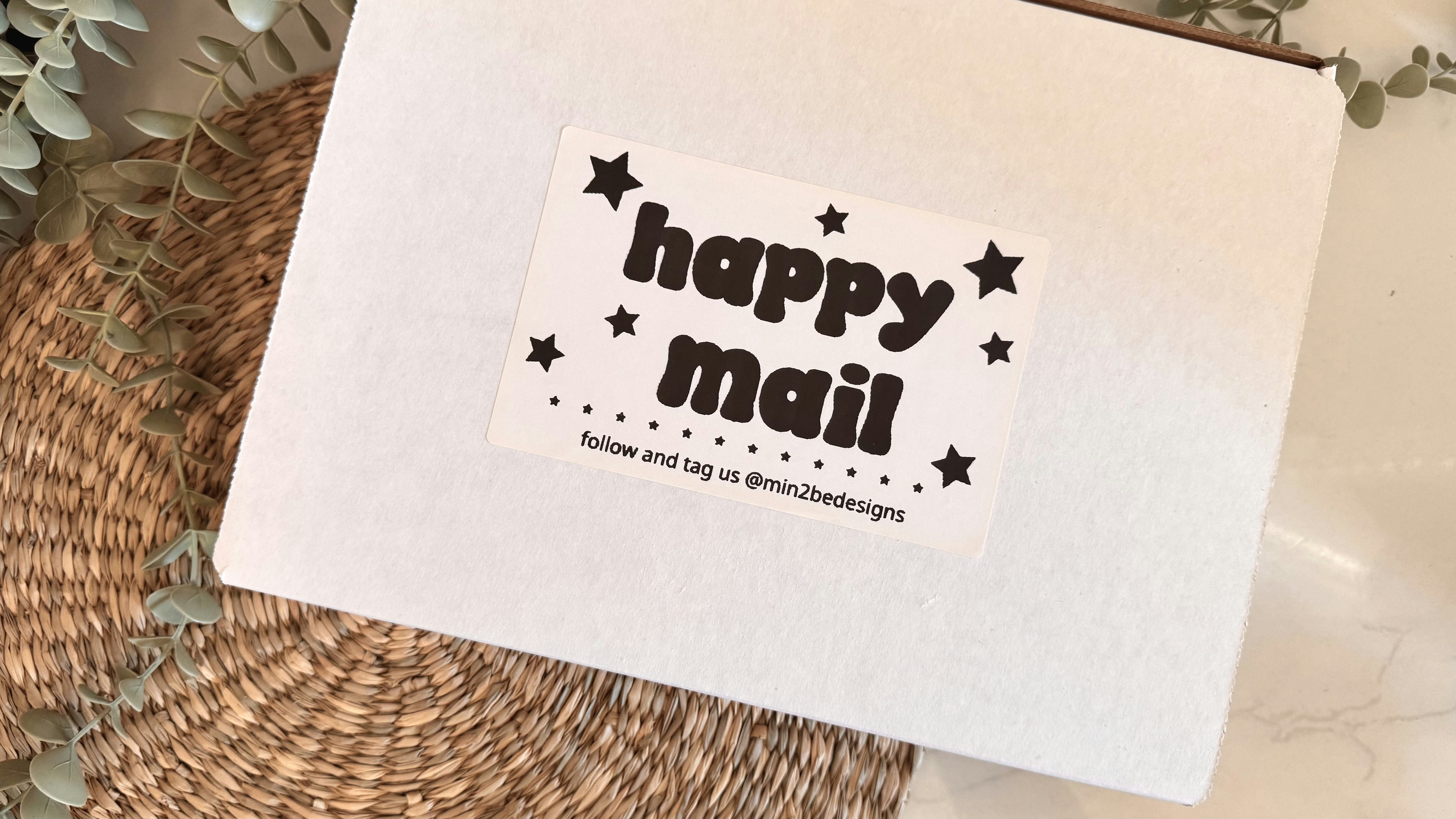 Happy Mail Thermal Sticker 4x6