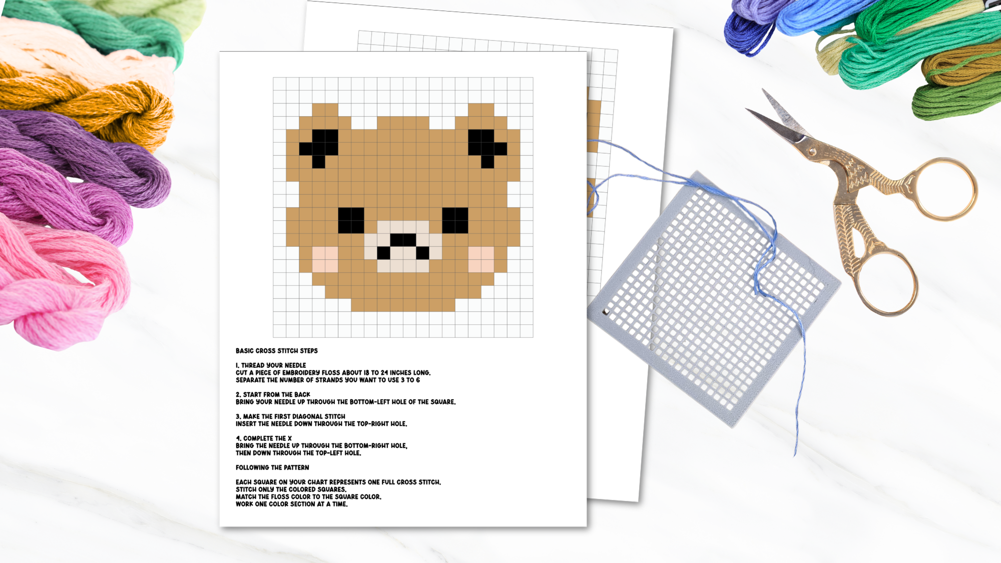 Cross Stitch Bear