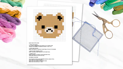 Cross Stitch Bear