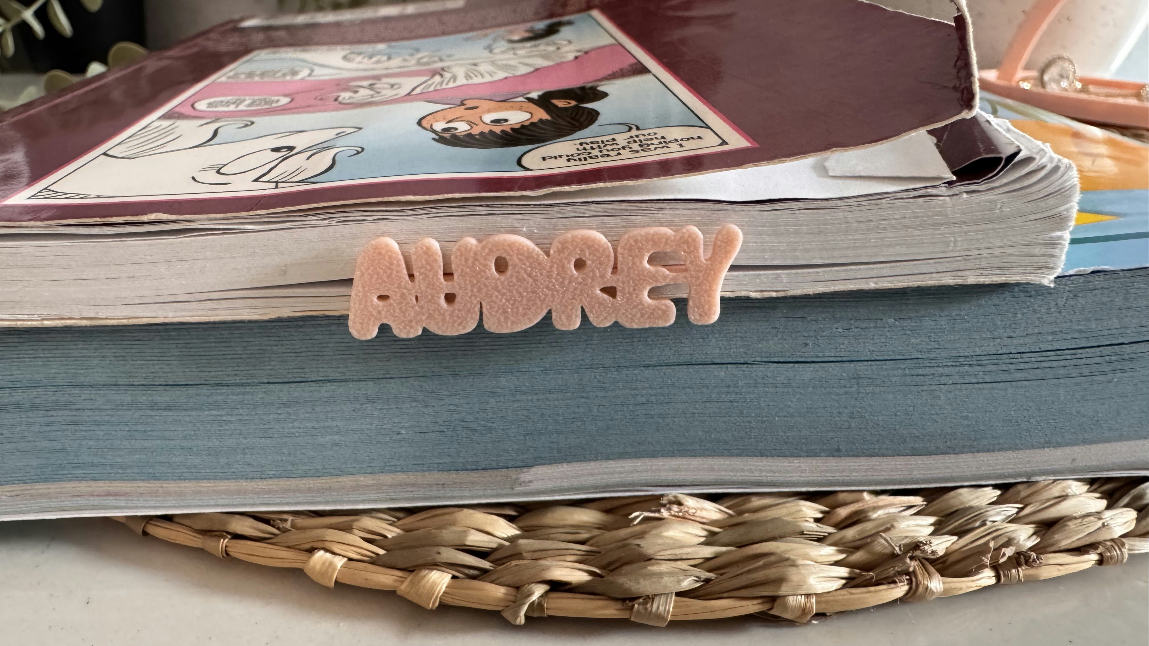 Pop Up Name Bookmark 3D