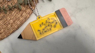 Pencil Shaker Ornament