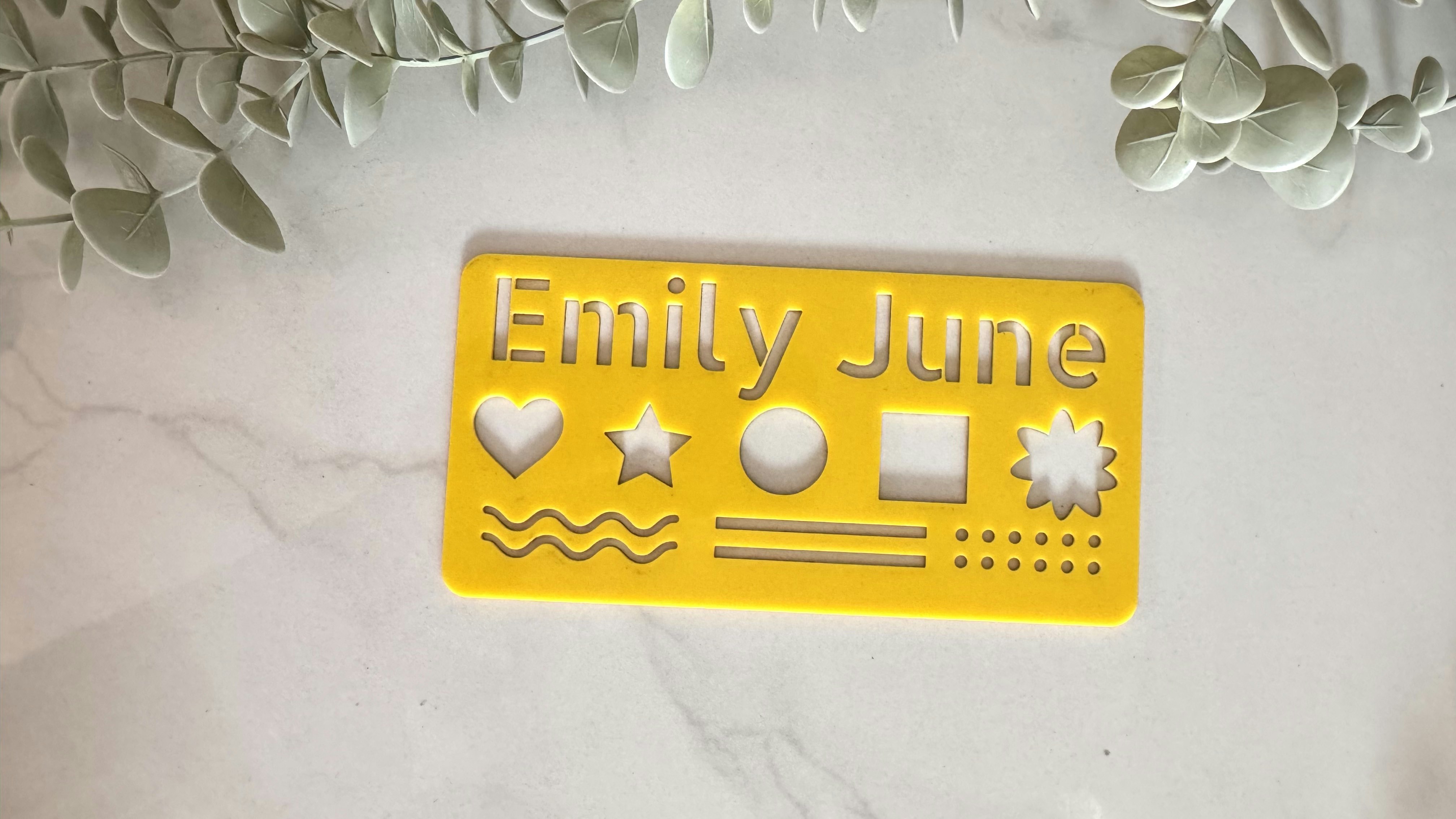 Name Stencil