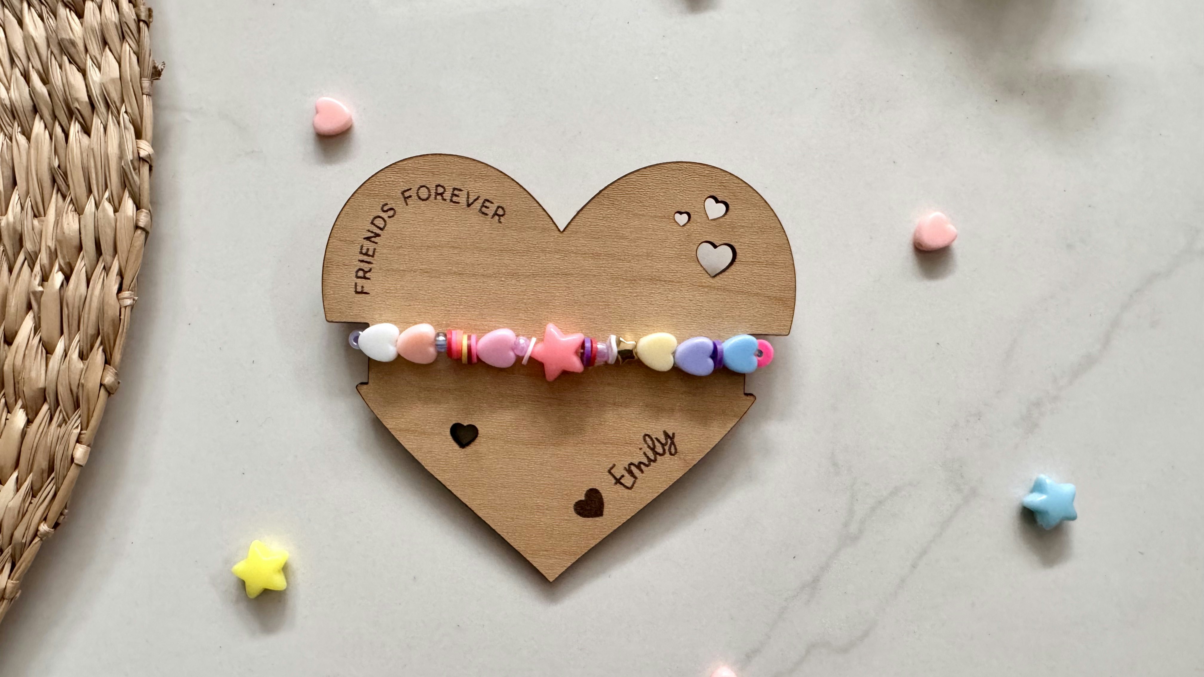 Valentines Bracelet Heart Backer
