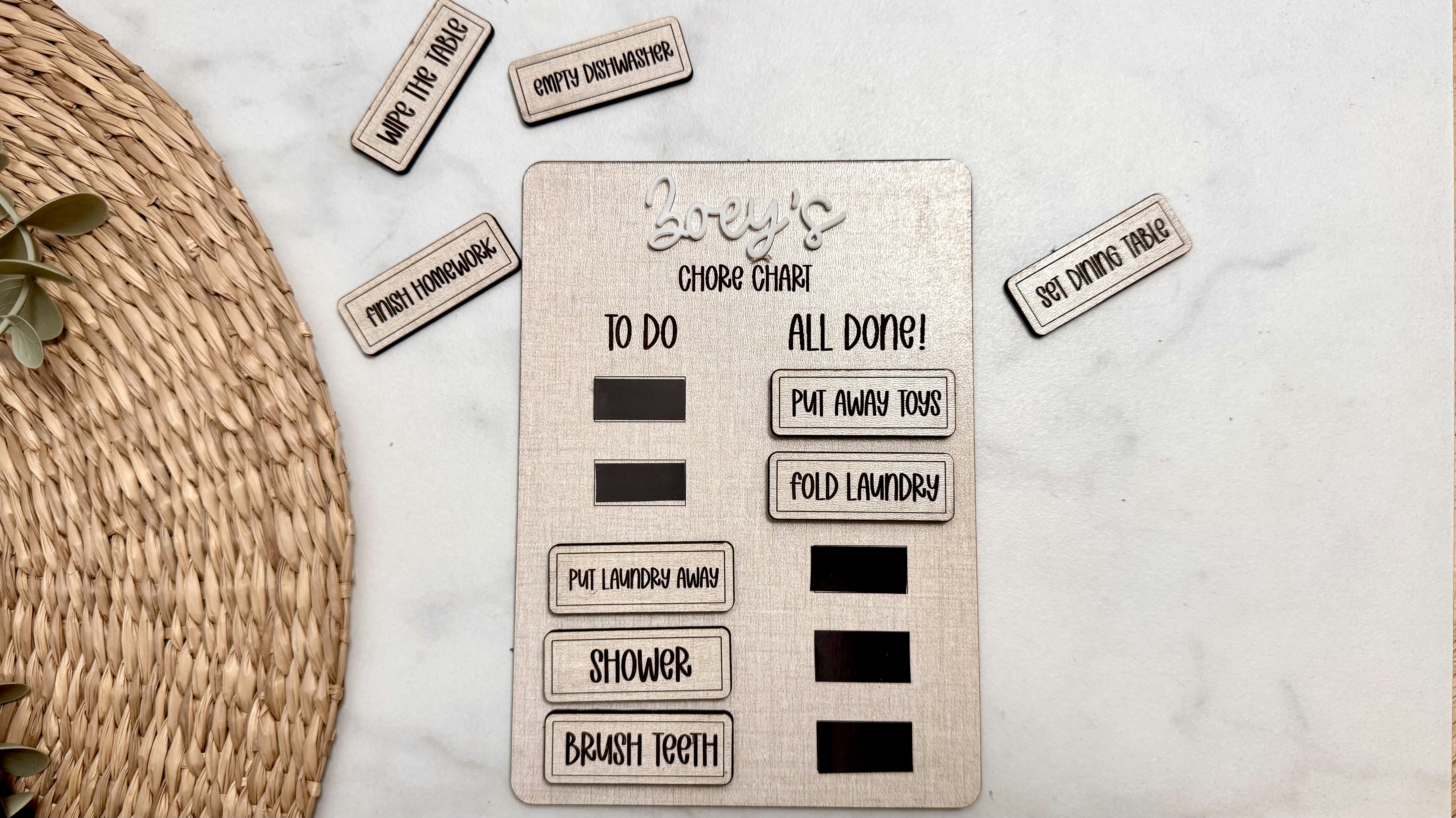 Chore Task Chart Version 1
