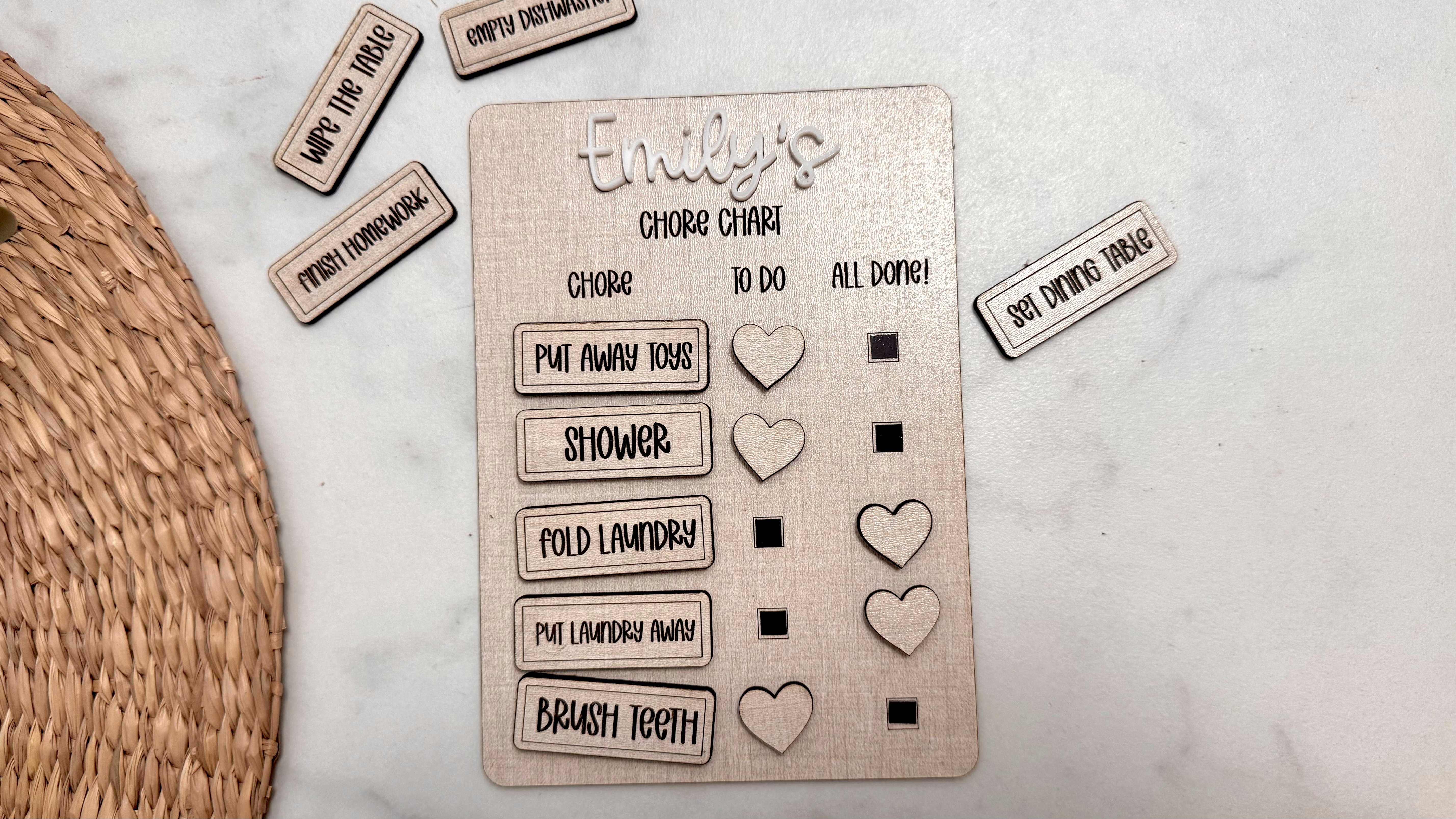 Chore Task Chart Version 2