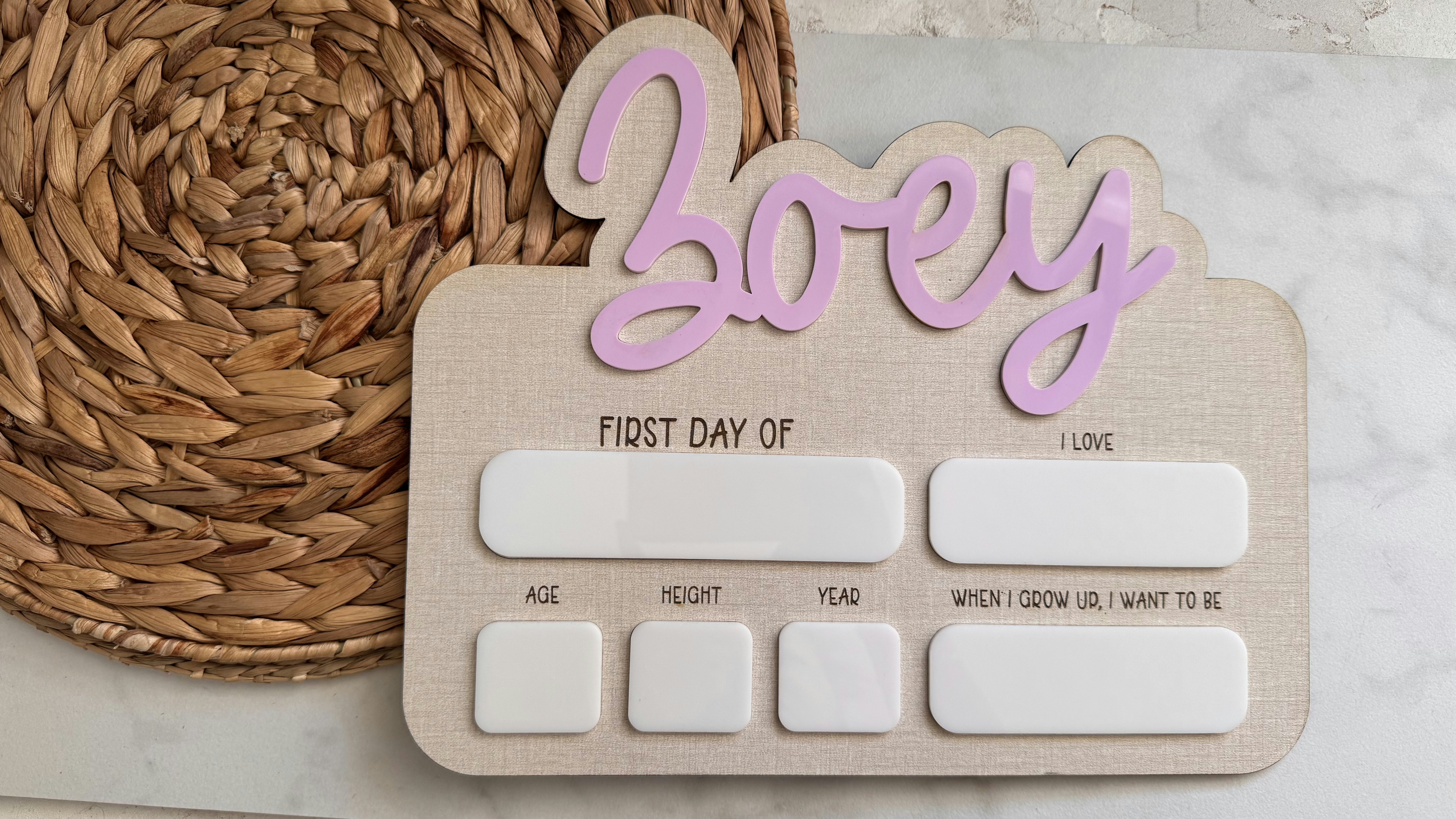 First Day of School Sign