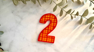 Plaid Cake topper