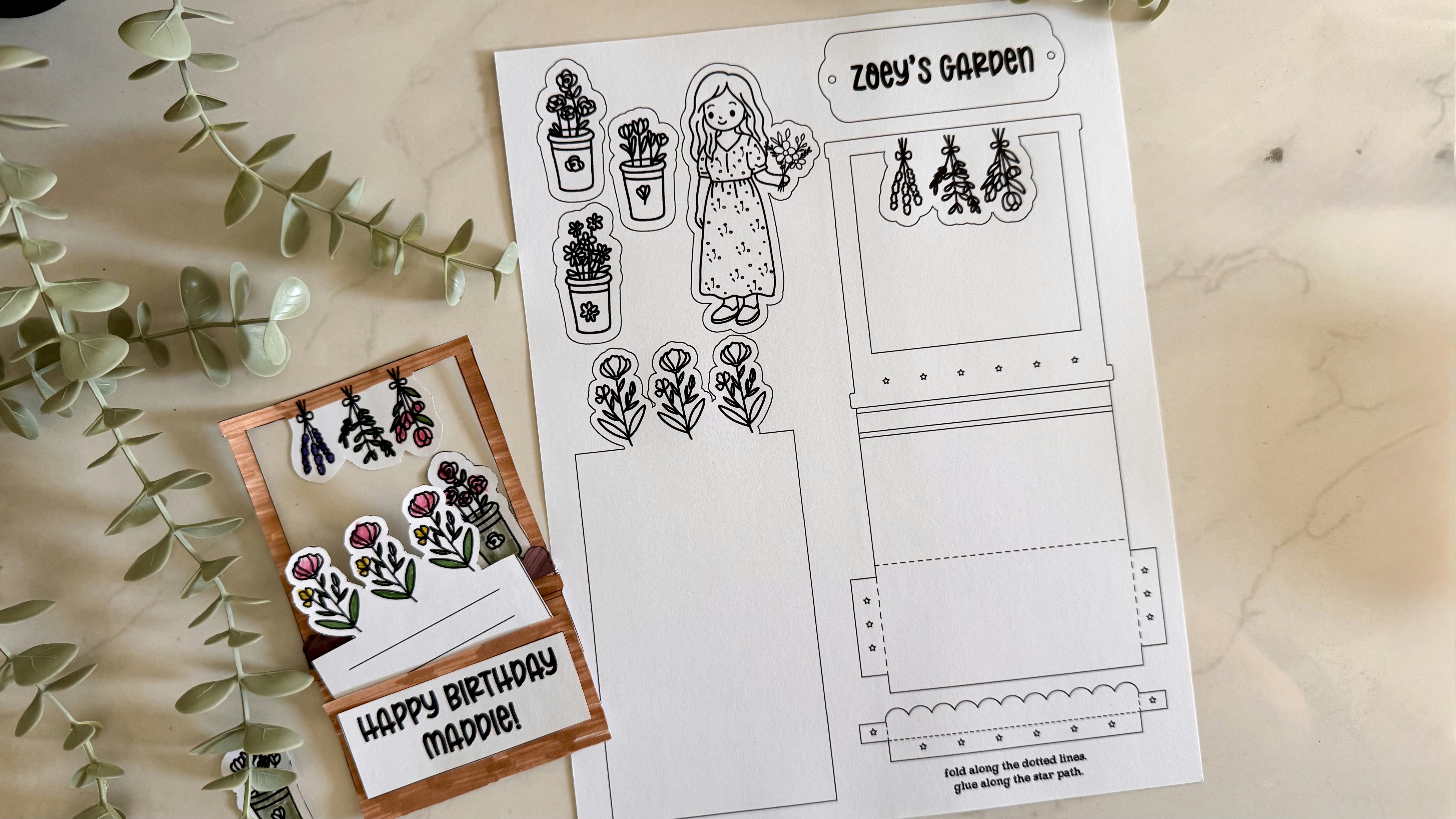 Flower Stand Letter Play Set