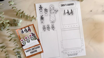 Flower Stand Letter Play Set