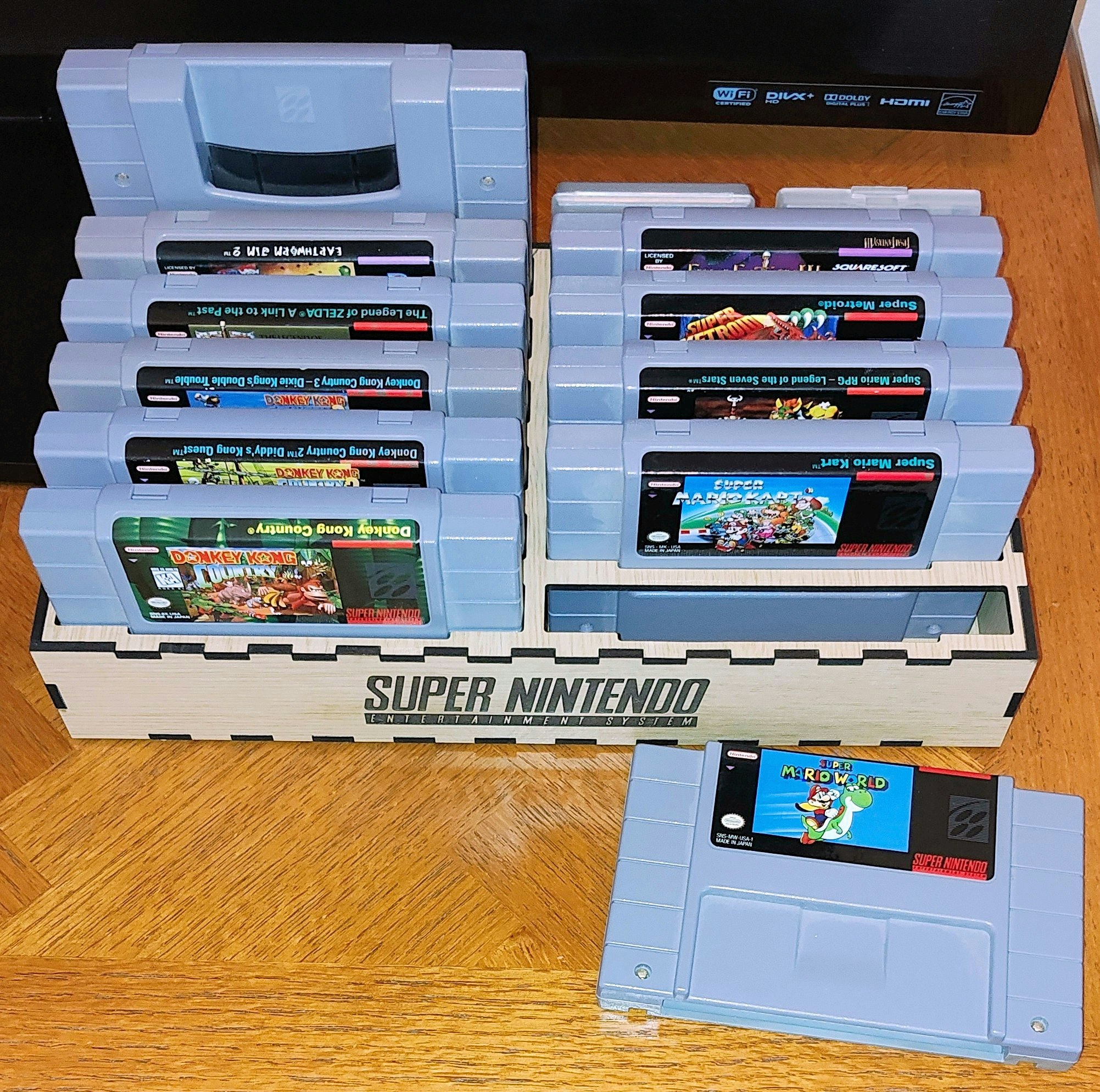 SNES Cartridge Organizer